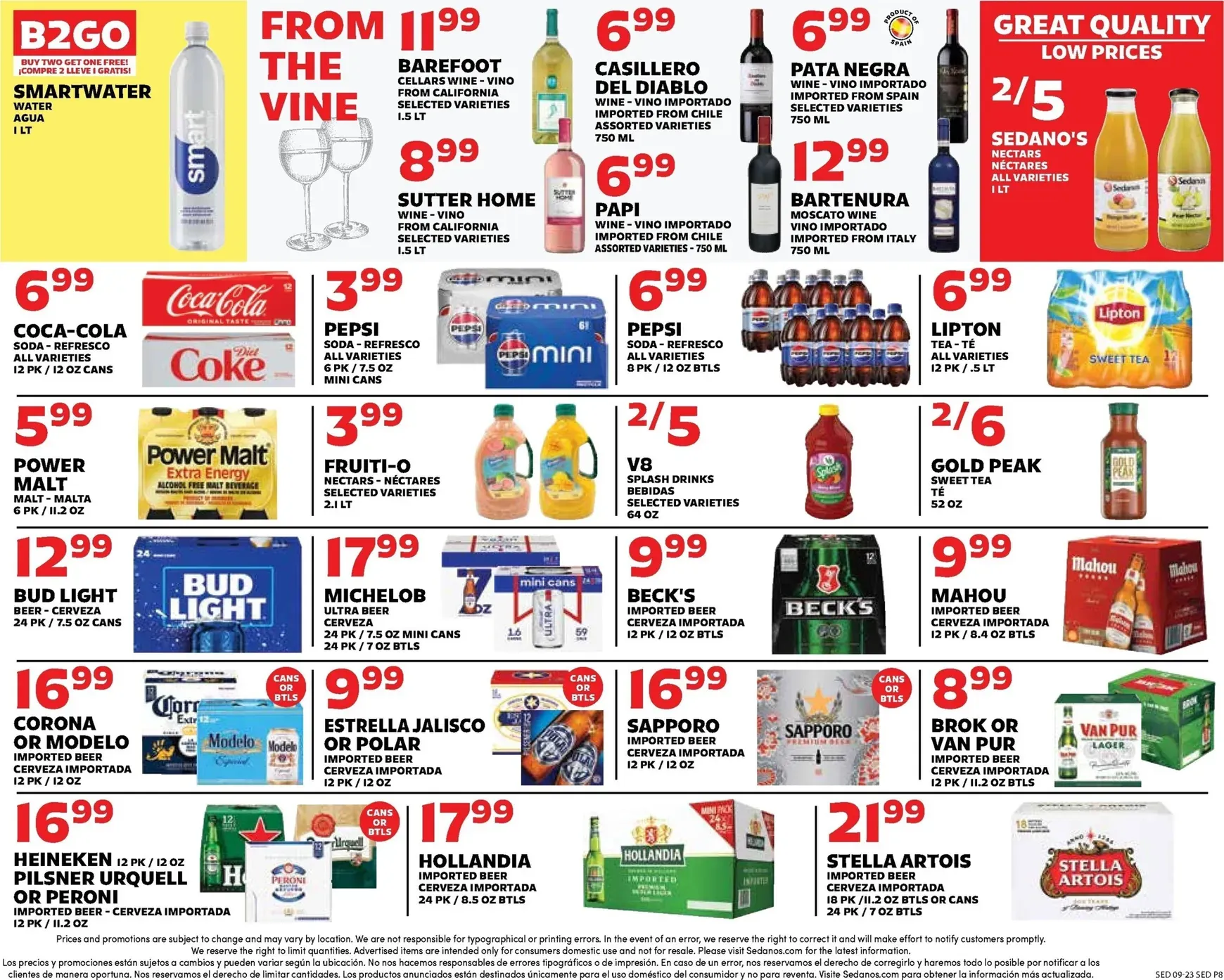 Weekly ad Current Sedano's leaflet valid from Wednesday 09/23/2026 to Tuesday 09/29/2026 from September 23 to September 29 2026 - Page 8