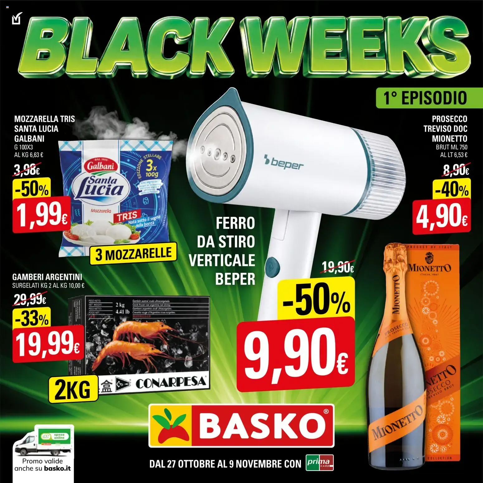 Nuovo Basko Black Week dal 27/10/2026 > offerte anteprima 🛍️