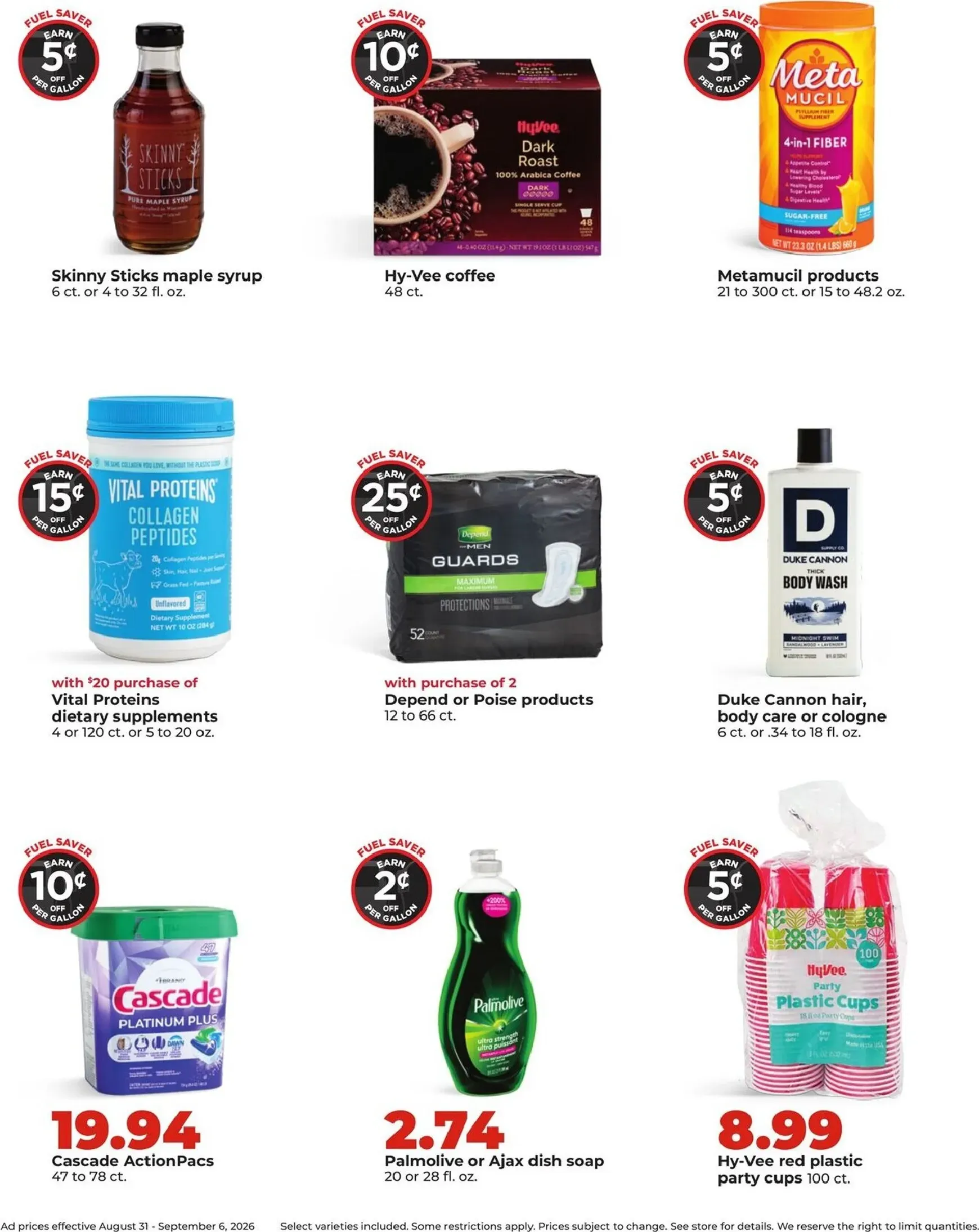 Weekly ad Current Hy Vee leaflet valid from Monday 08/31/2026 to Sunday 09/06/2026 from August 31 to September 6 2026 - Page 14