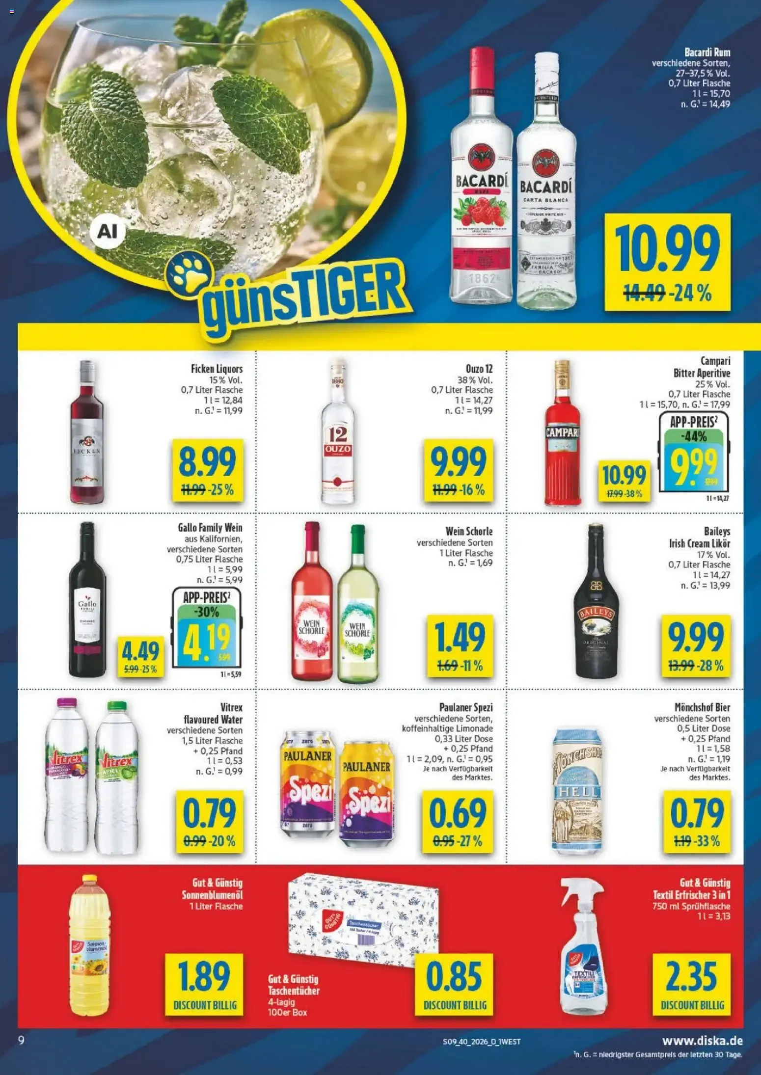 Diska: alles an deinem ort. günSTIGER von 28. September bis 2. Oktober 2026 - Prospekt seite 9