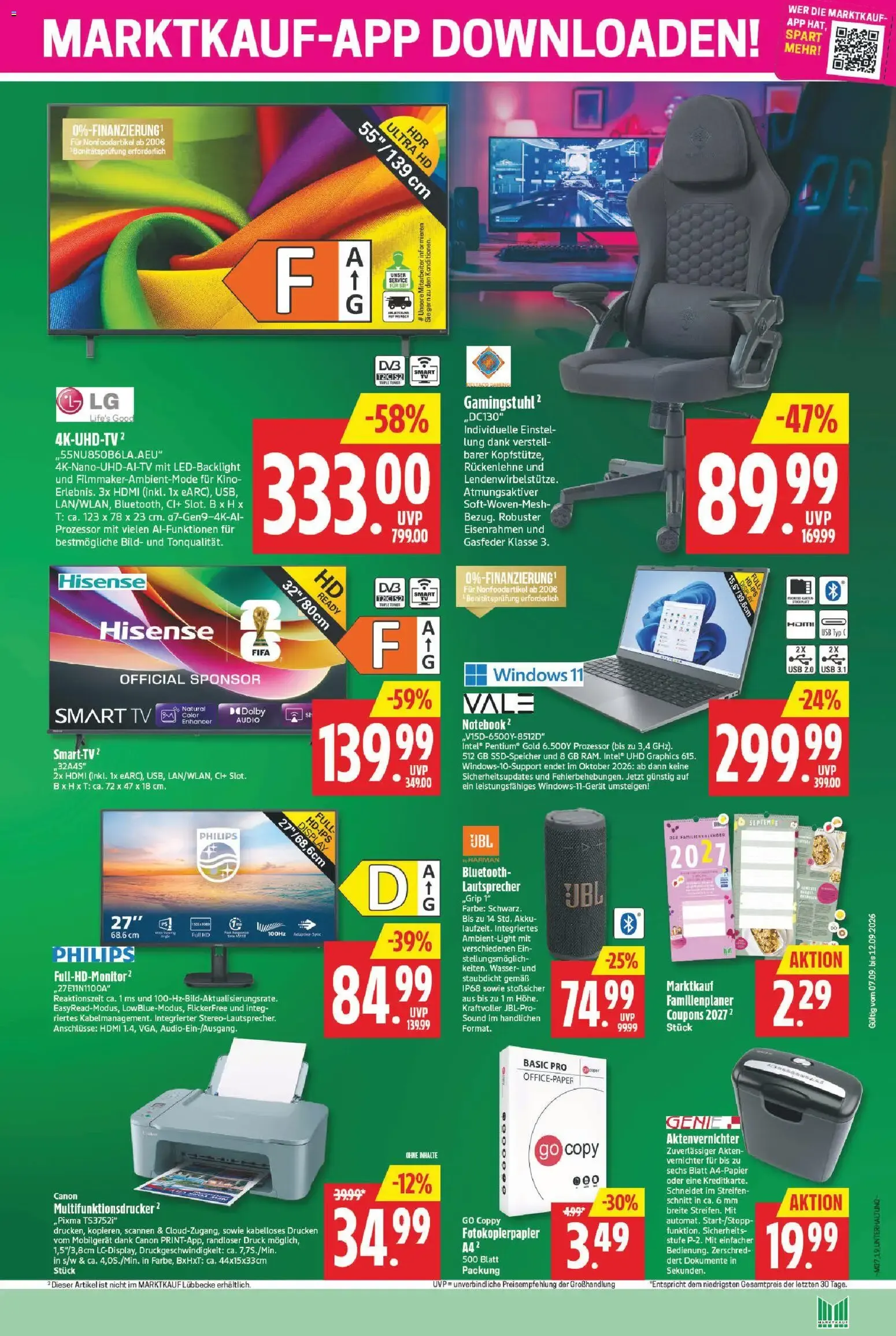 Marktkauf: Wir feiern, Sie sparen von 7. September bis 12. September 2026 - Prospekt seite 19
