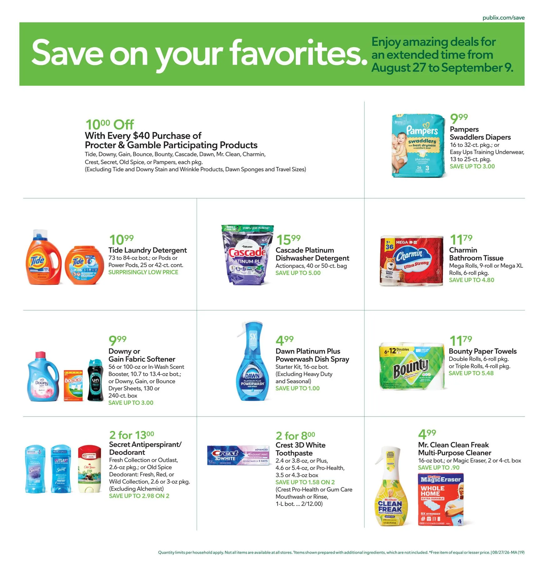 Weekly ad Future Publix flyer valid from Thursday 08/27/2026 to Wednesday 09/02/2026 from August 27 to September 2 2026 - Page 19