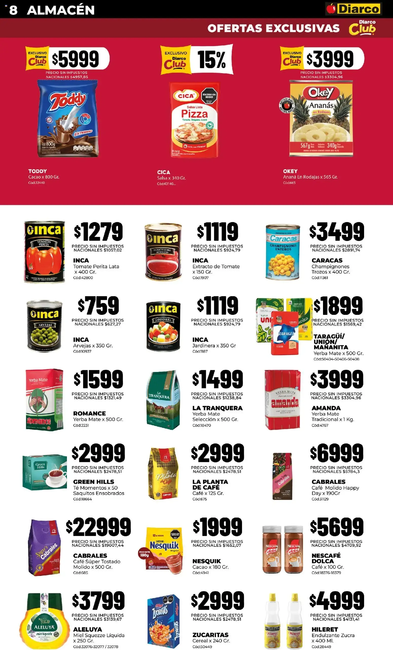 Ofertas de Diarco - Ofertas 3 de agosto al 7 de agosto 2026 - Página 8 del catálogo