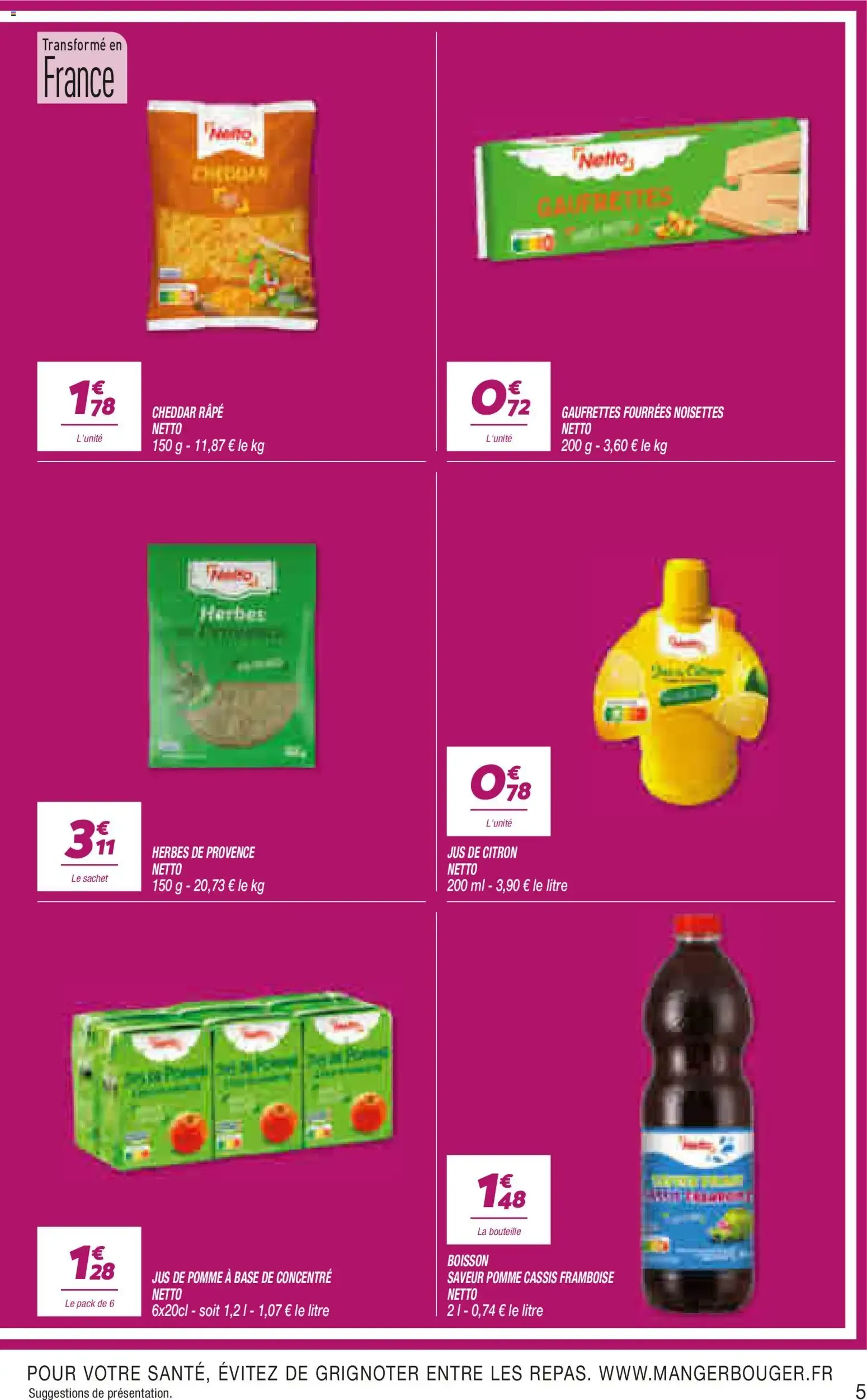 Netto catalogue à partir du 04/08/2026 - promo en ligne du 4 août au 17 août 2026 - Catalogue page 5