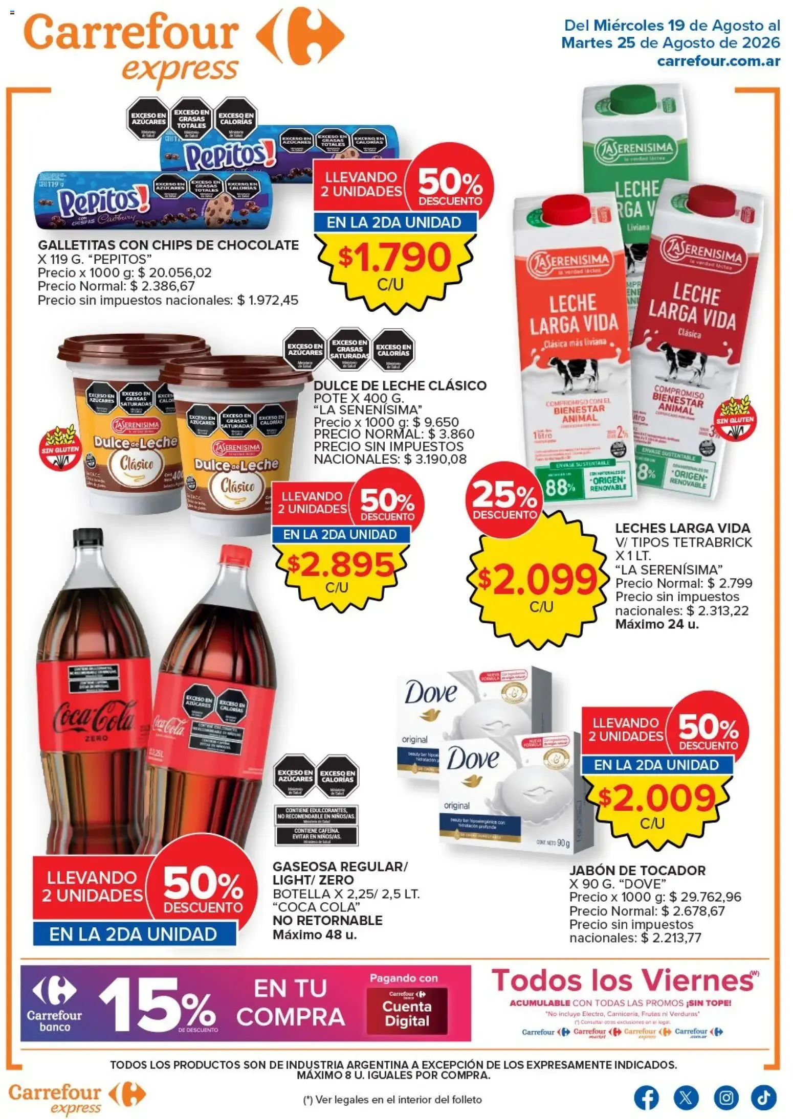 Ofertas de Carrefour - Carrefour Express || del 19/08/2026 - 26/08/2026 || Promociones 19 de agosto al 25 de agosto 2026 - Página 1 del catálogo