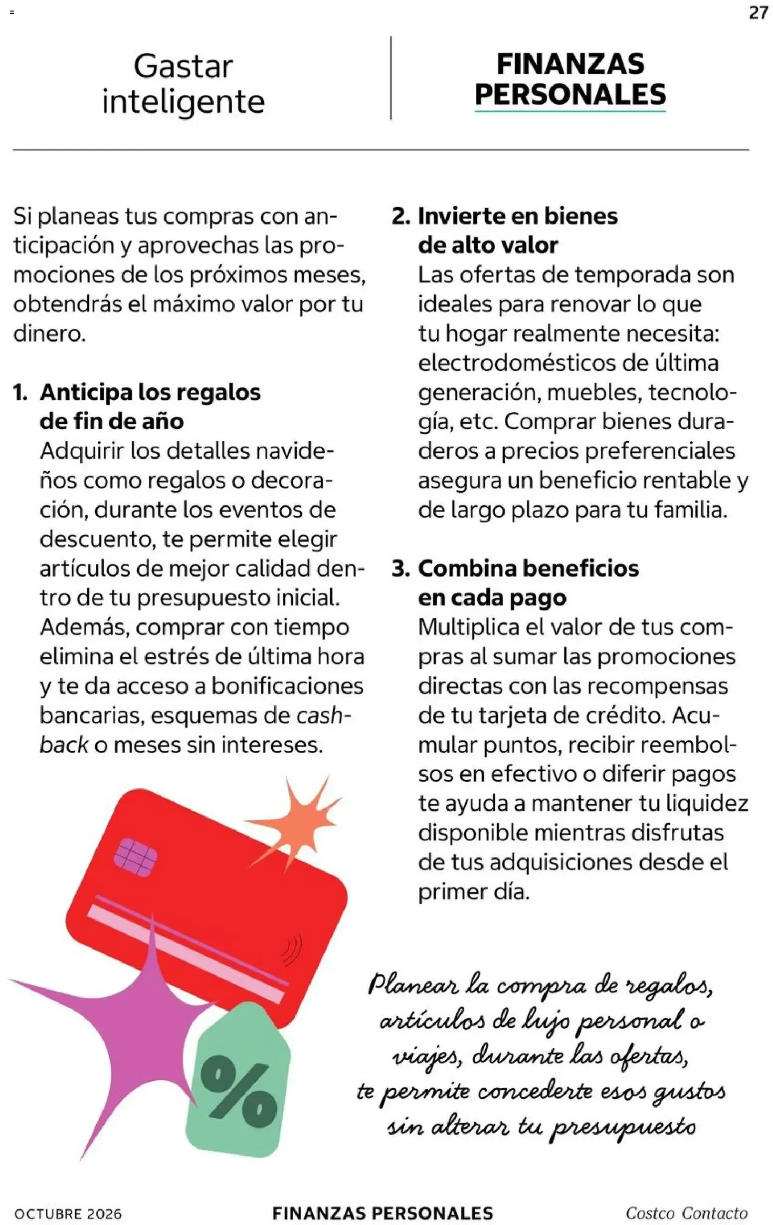 Catálogo de Costco Contacto: Navidad en Costco 1 de octubre al 31 de octubre 2026 - Pagina 27