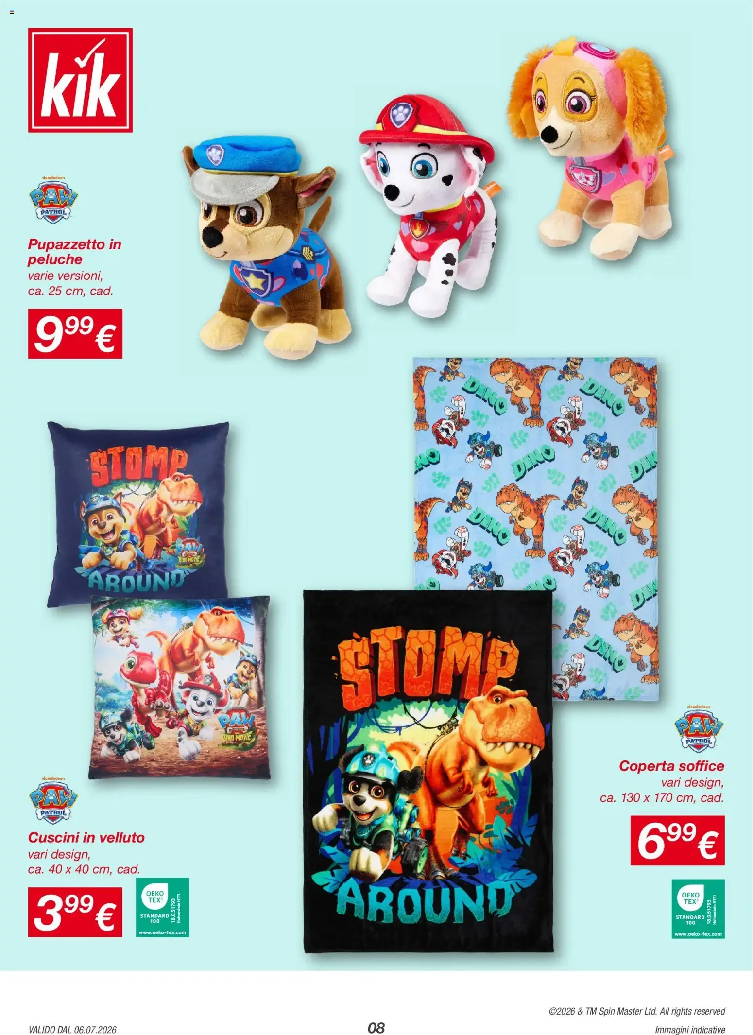 KiK: I Piccoli Eroi Diventano Grandi - Articoli Paw Patrol da 6 luglio a 9 agosto di 2026 - Pagina del volantino 8