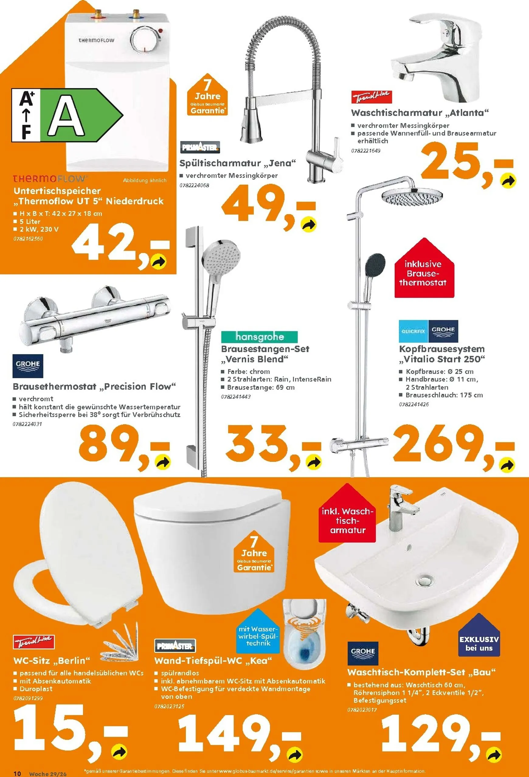 Globus Baumarkt Prospekt – von Sonntag 12.07.2026 bis Samstag 18.07.2026 von 13. Juli bis 18. Juli 2026 - Prospekt seite 10