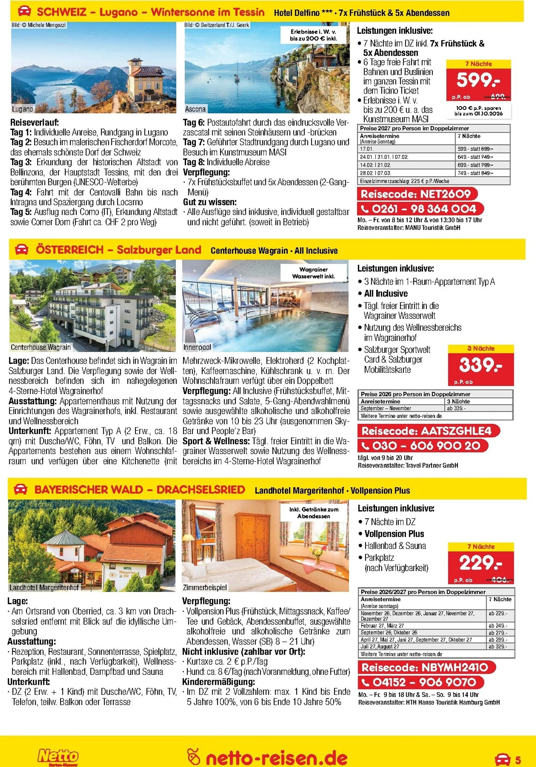 Netto REISEN - Reisemagazin September von 27. August bis 30. September 2026 - Prospekt seite 5
