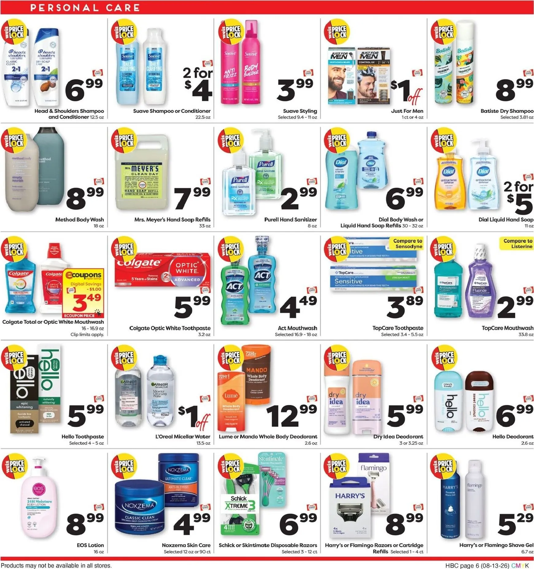 Weekly ad Current Weis Markets - Extended Savings leaflet valid from Thursday 08/13/2026 to Wednesday 09/09/2026 from August 13 to September 9 2026 - Page 6