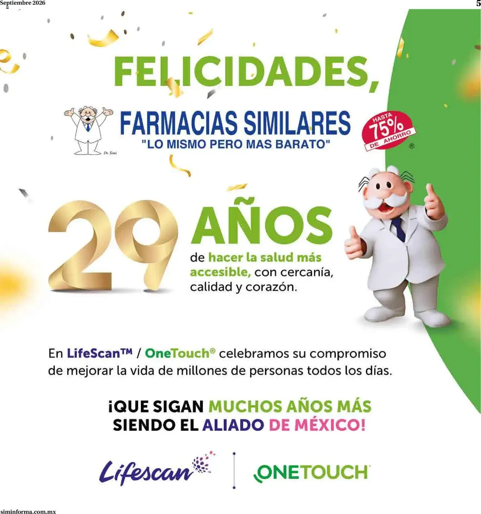 Catálogo de Horóscopos y 29° Aniversario de Farmacias Similares 1 de septiembre al 30 de septiembre 2026 - Pagina 5