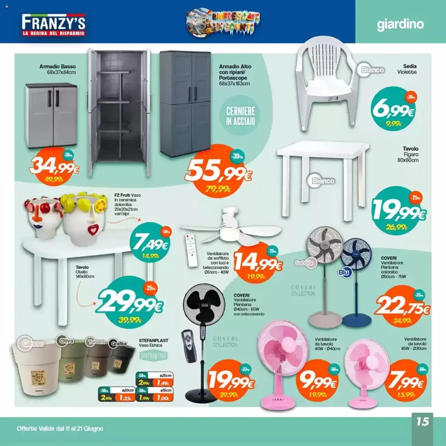 Franzy's volantino dal 11/06/2026 - online Offerte da 11 giugno a 21 giugno di 2026 - Pagina del volantino 15