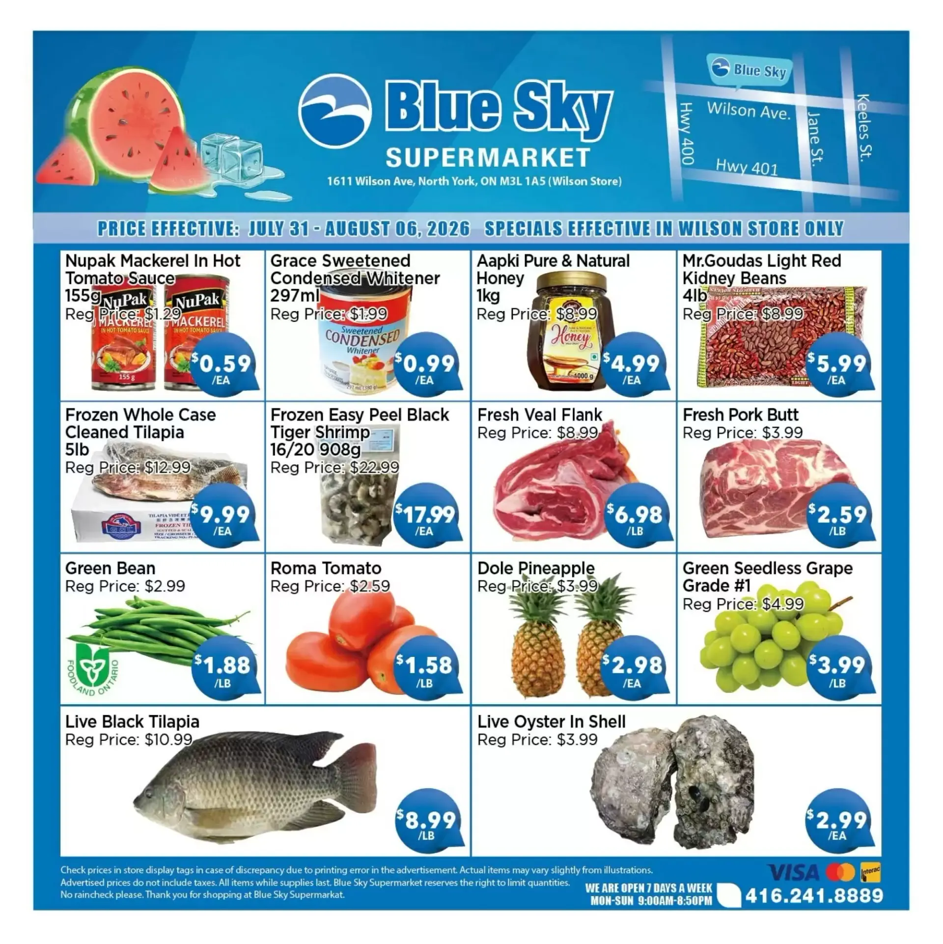 Blue Sky Supermarket flyer week 31