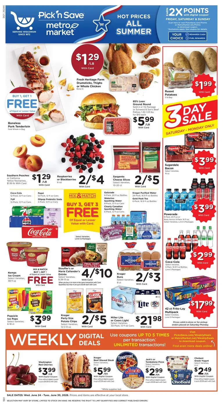 Current Pick'n Save leaflet valid from Wednesday 06/24/2026 to Tuesday 06/30/2026