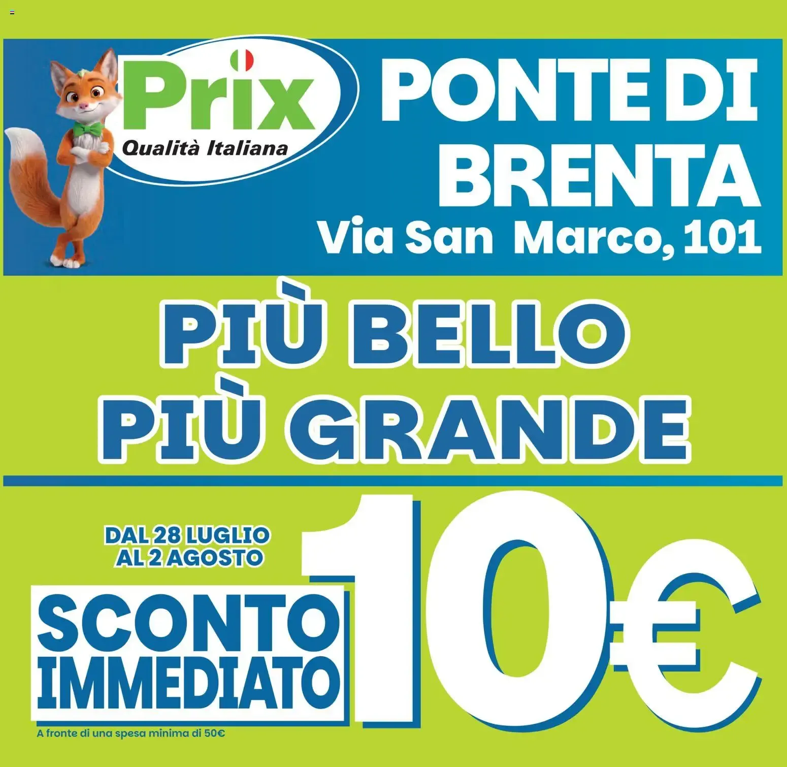 Prix Ponte di Brenta: Sconto Immediato da 28 luglio a 2 agosto di 2026 - Pagina del volantino 1