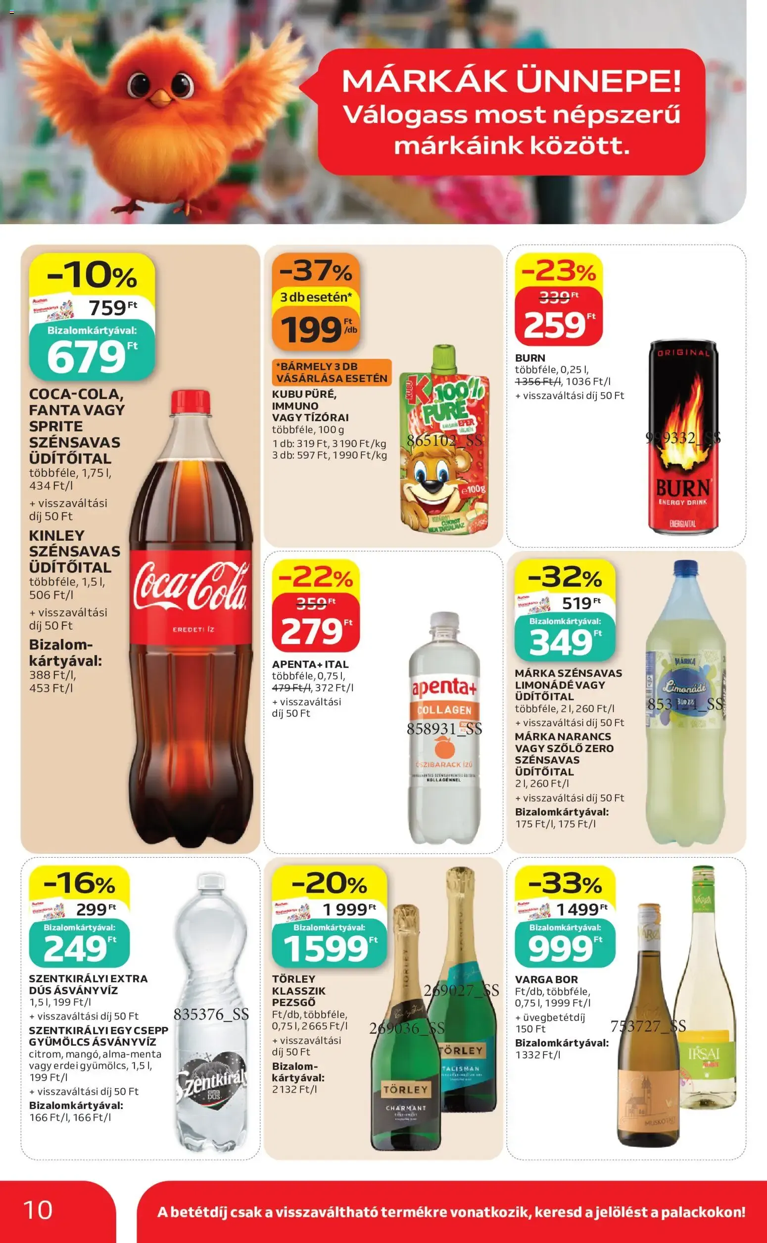 Katalógus Auchan Szupermarket akciós újság - 2026.07.23. -tól/töl > akció, lapozható szórólap 🛍️ július 23.-tól július 29.-ig 2026. - Oldal 10