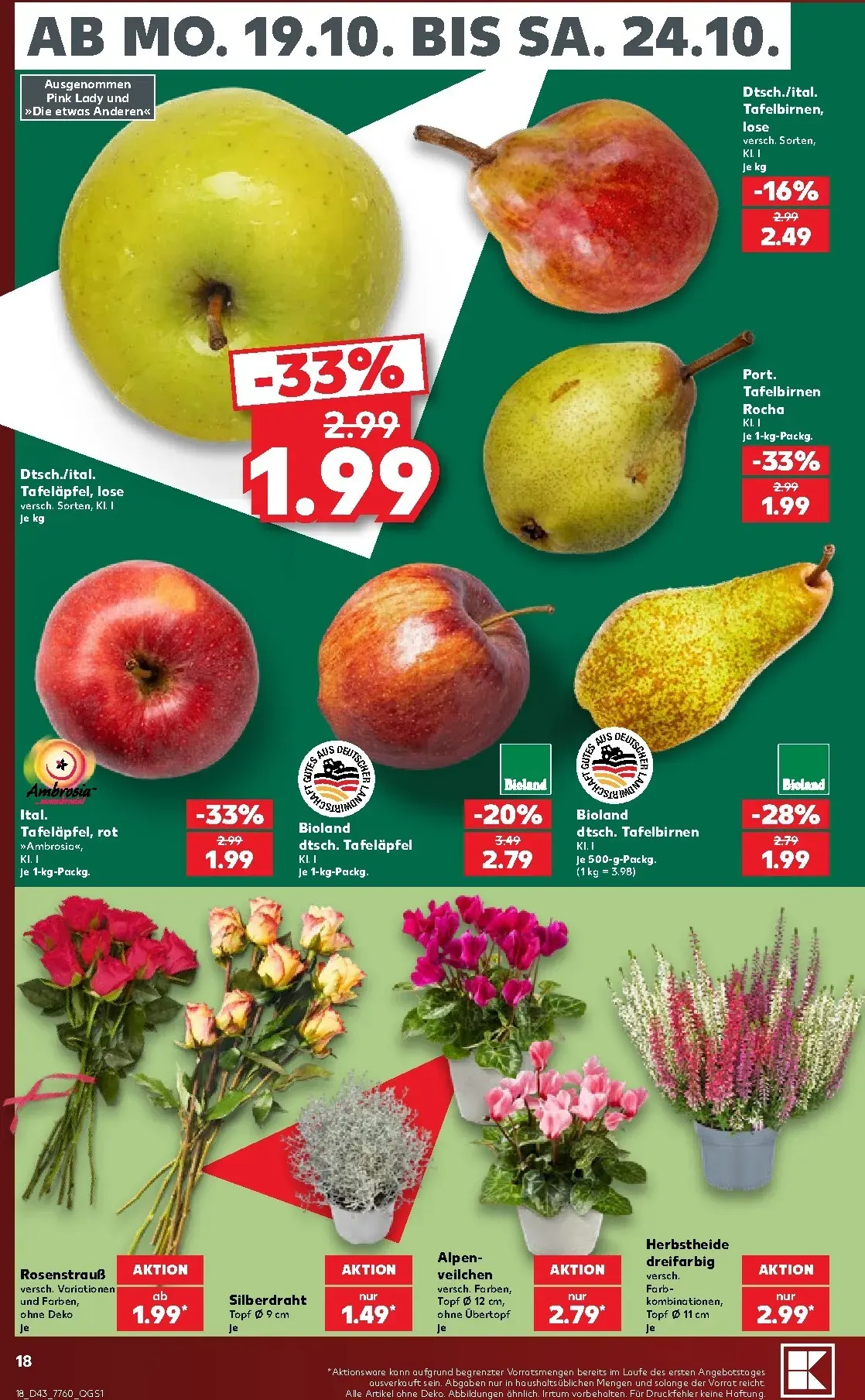 Kaufland Prospekt nächste Woche – von Montag 19.10.2026 bis Samstag 24.10.2026 von 19. Oktober bis 24. Oktober 2026 - Prospekt seite 19