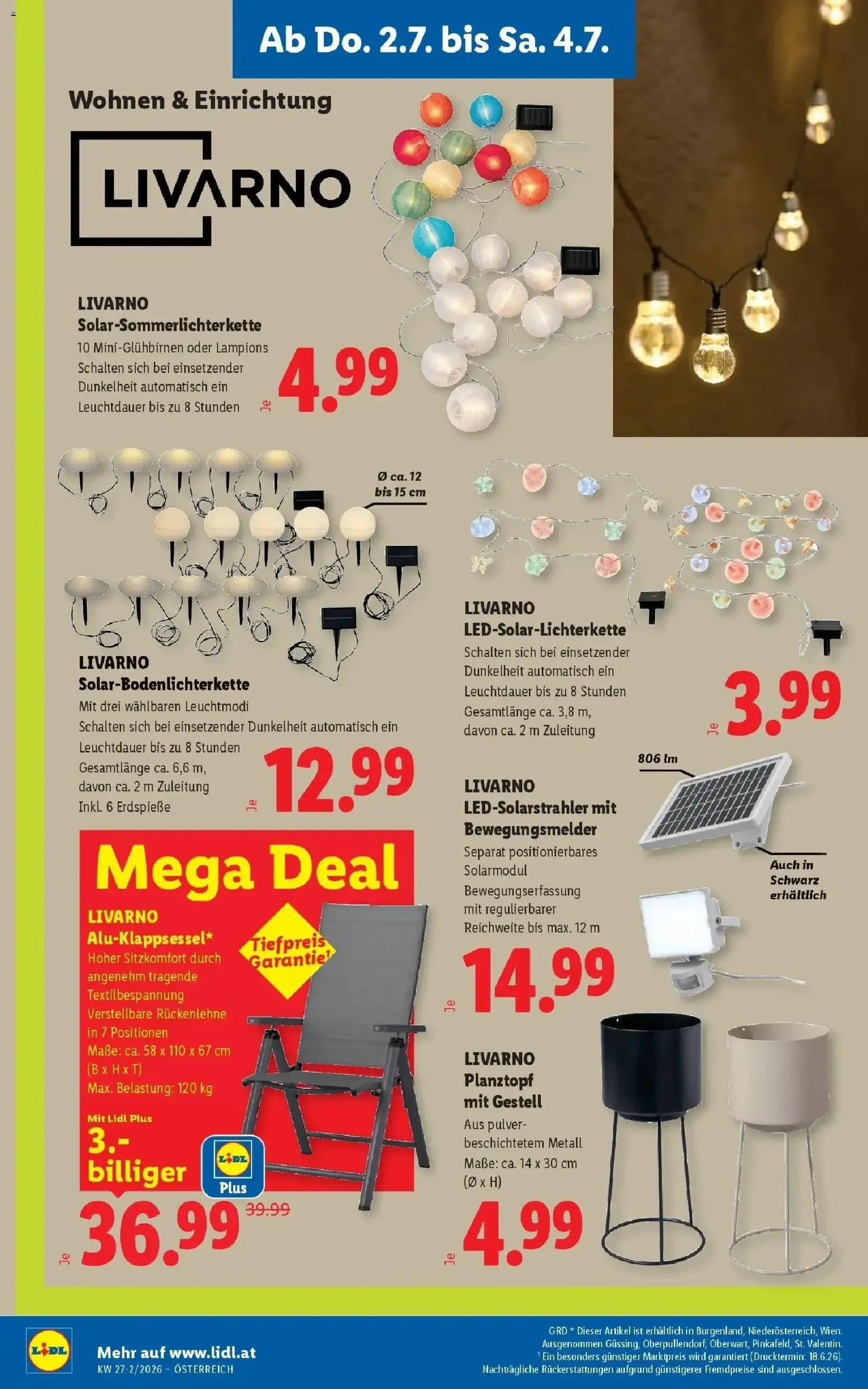 Lidl XXL - Más de 75 productos von 2. Juli bis 4. Juli 2026 - Flugblätt seite  20