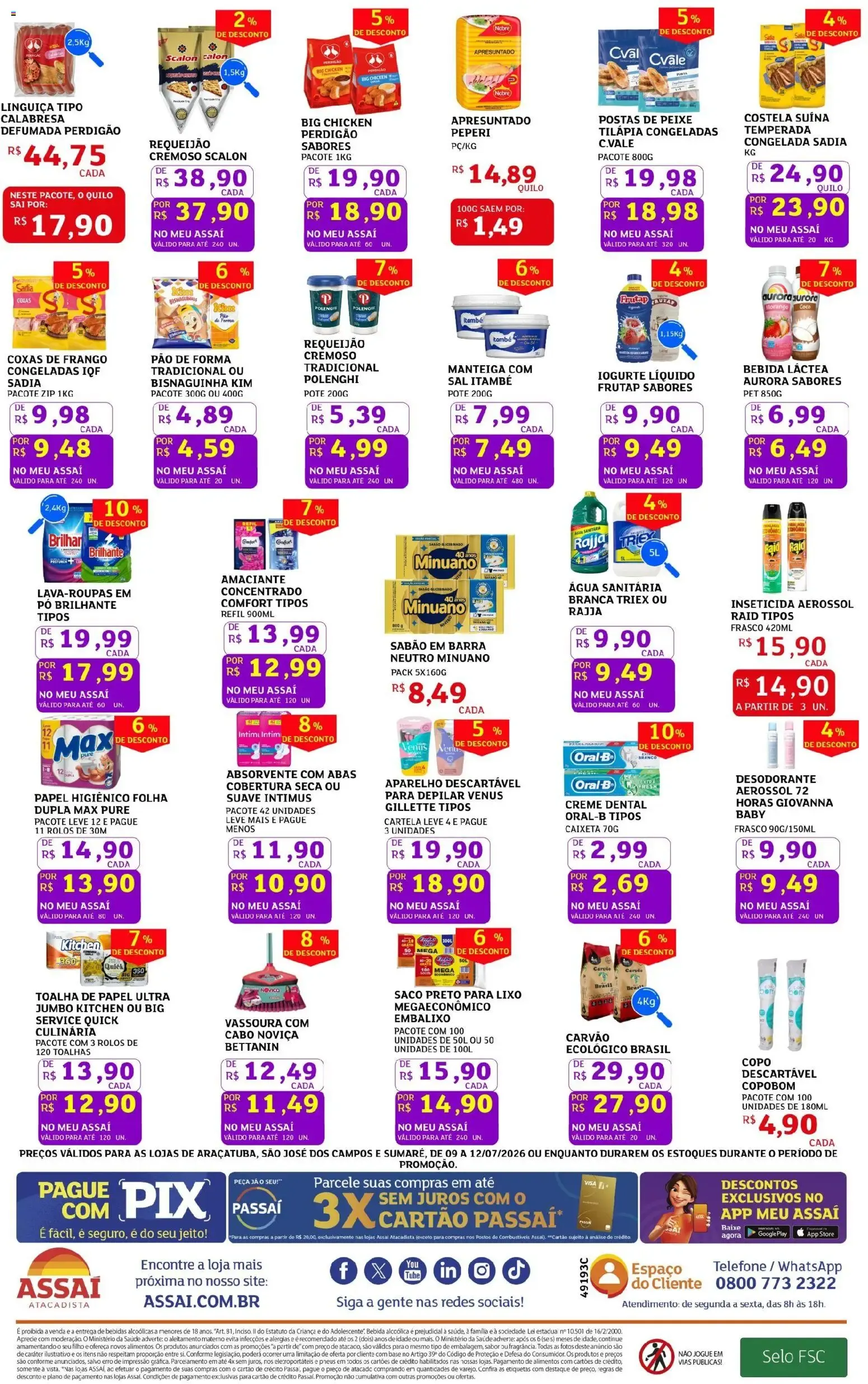 Encarte de Assaí Atacadista ofertas - SP de 09/07/2026 | Promoções Online 9 de julho até 12 de julho 2026 - Pagina 2