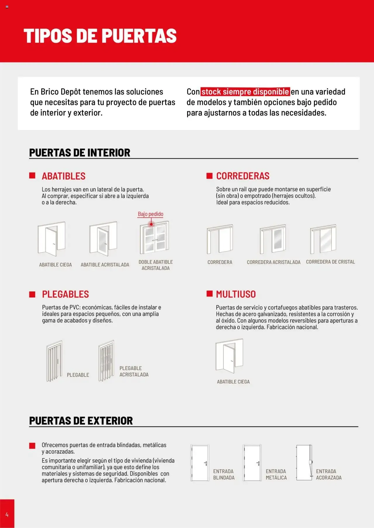 Catálogo de Brico Depôt Catálogo Puertas y Ventanas 2025 23 de julio al 30 de junio 2026 - Página 4