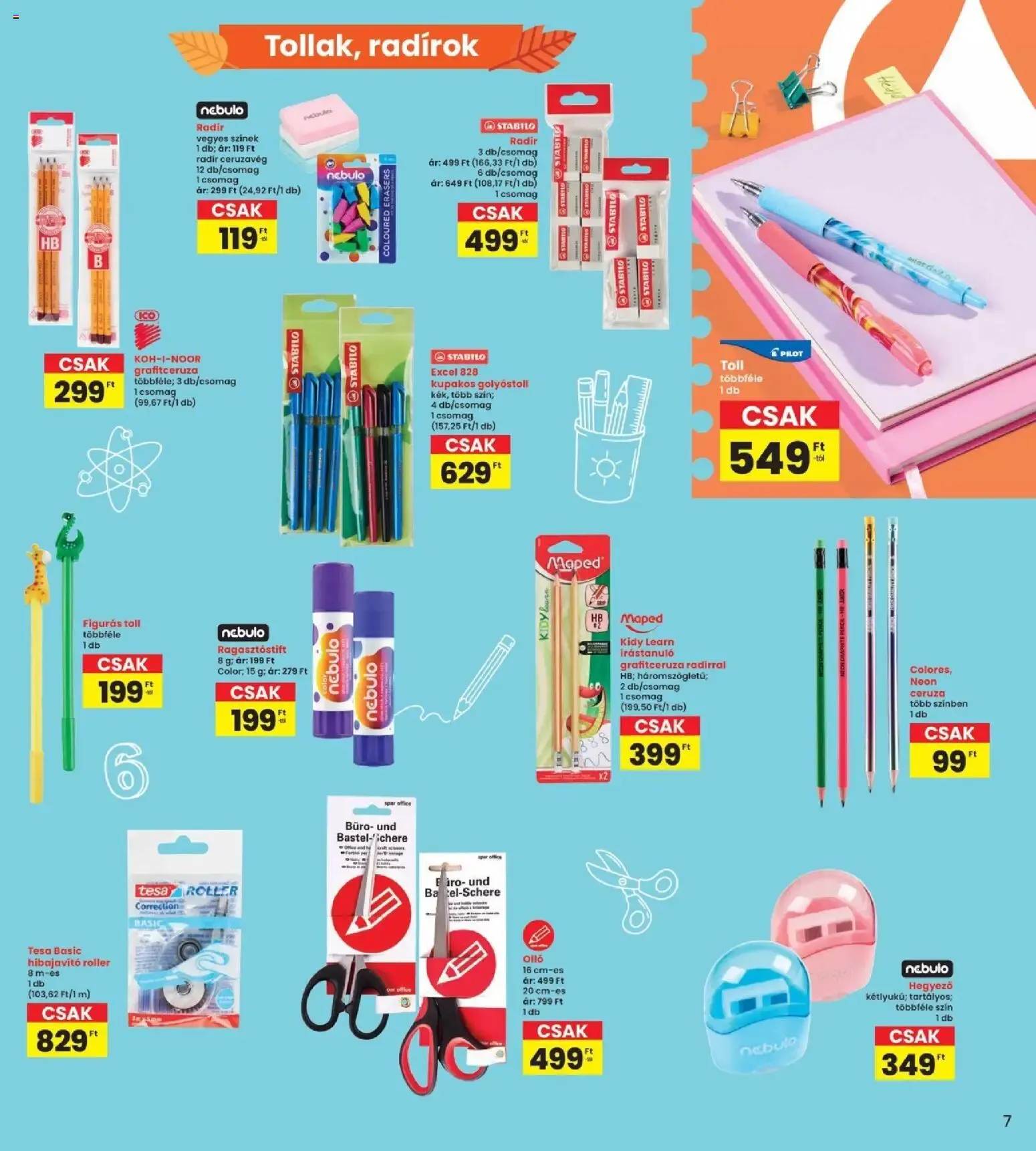 Katalógus Interspar Iskola katalógus - 2026.08.13. -tól/töl > akció, lapozható szórólap 🛍️ augusztus 13.-tól augusztus 26.-ig 2026. - Oldal 7