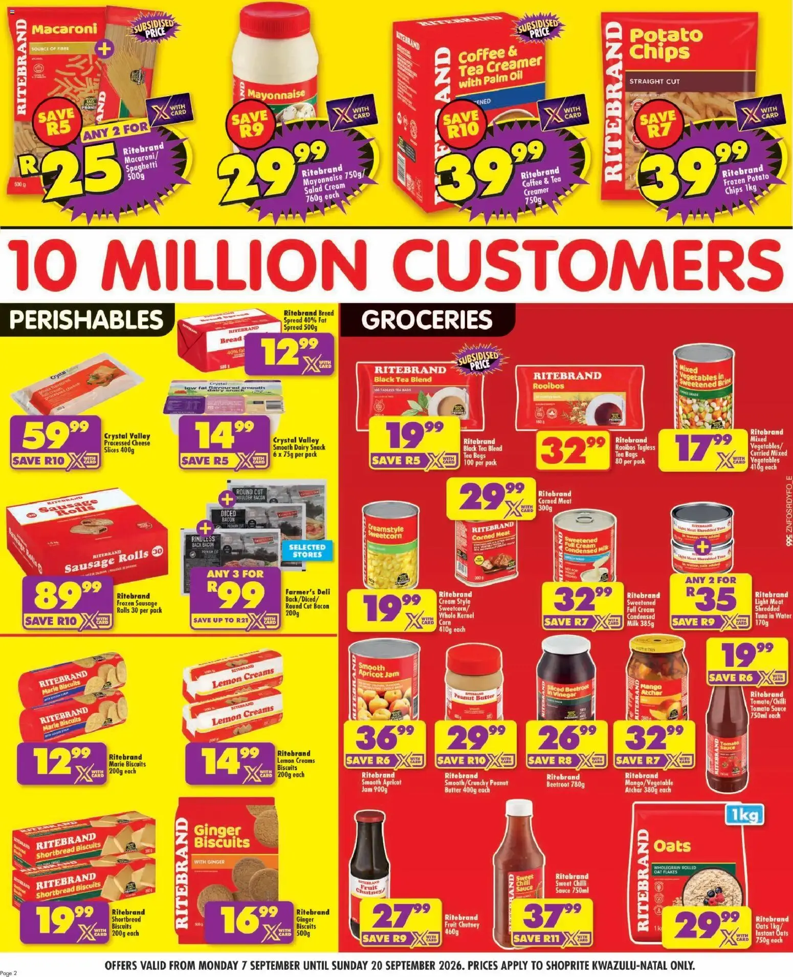 Shoprite: New Look, Same Trusted Quality & Price from 7 September to 20 September 2026 - Catalogue Page 2