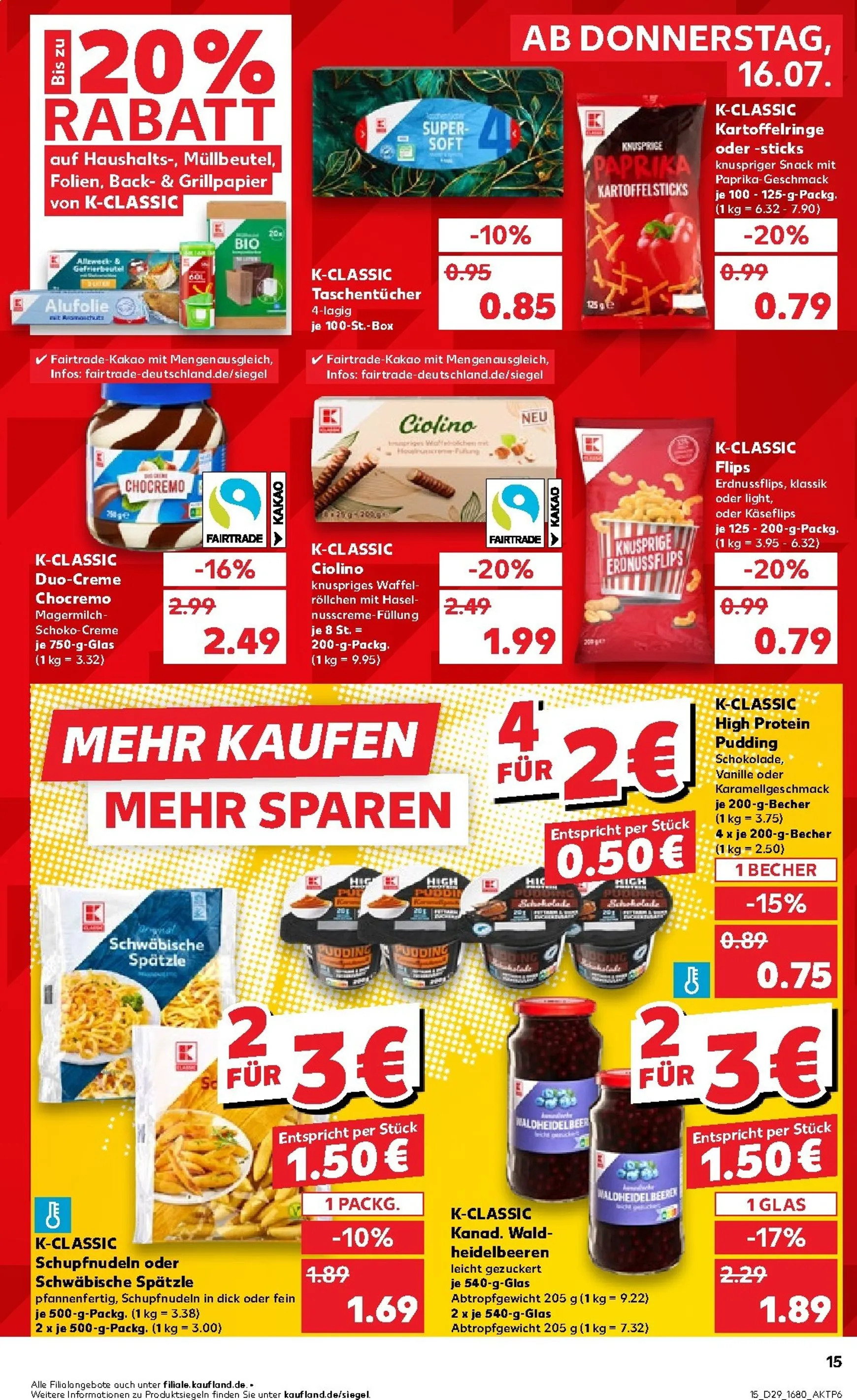 Kaufland Prospekt nächste Woche – von Donnerstag 16.07.2026 bis Mittwoch 22.07.2026 von 16. Juli bis 22. Juli 2026 - Prospekt seite 16