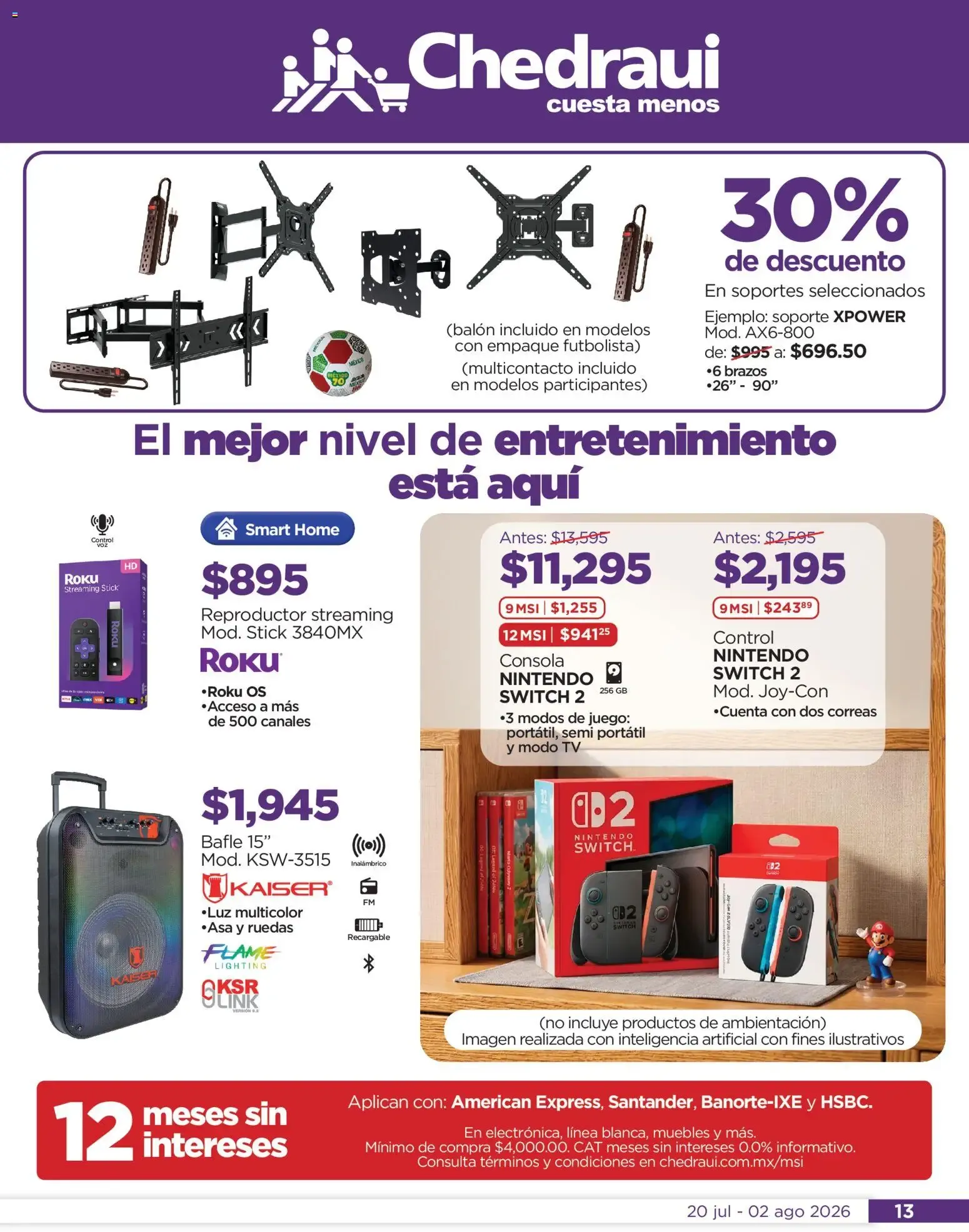 Catálogo de Por ti, llegan los ofertones del verano Chedraui 20 de julio al 2 de agosto 2026 - Pagina 13