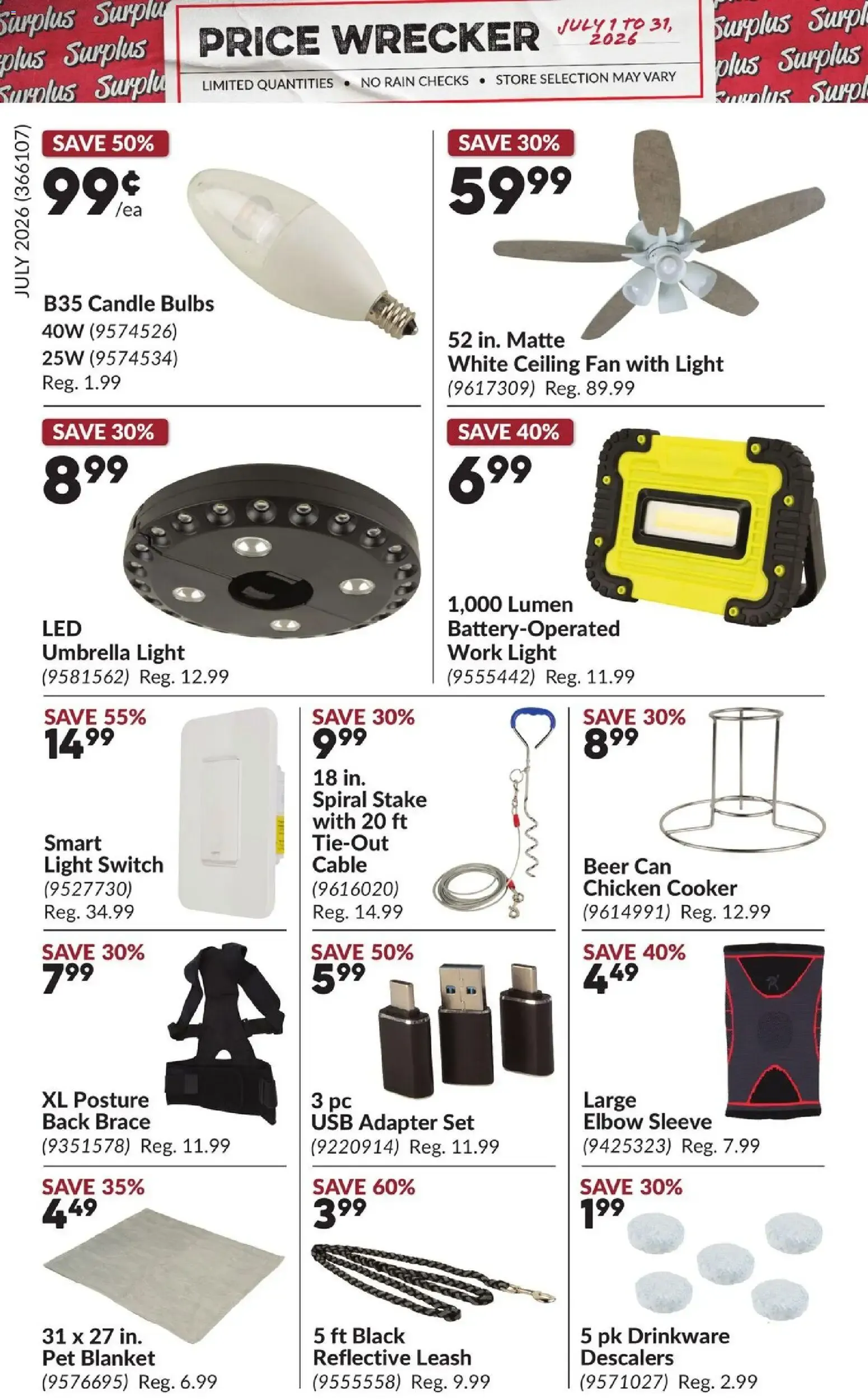 Princess Auto flyer - Price Wrecker from Jul 1, 2026 > weekly specials & deals from July 1 to July 31 2026 - flyer page 4