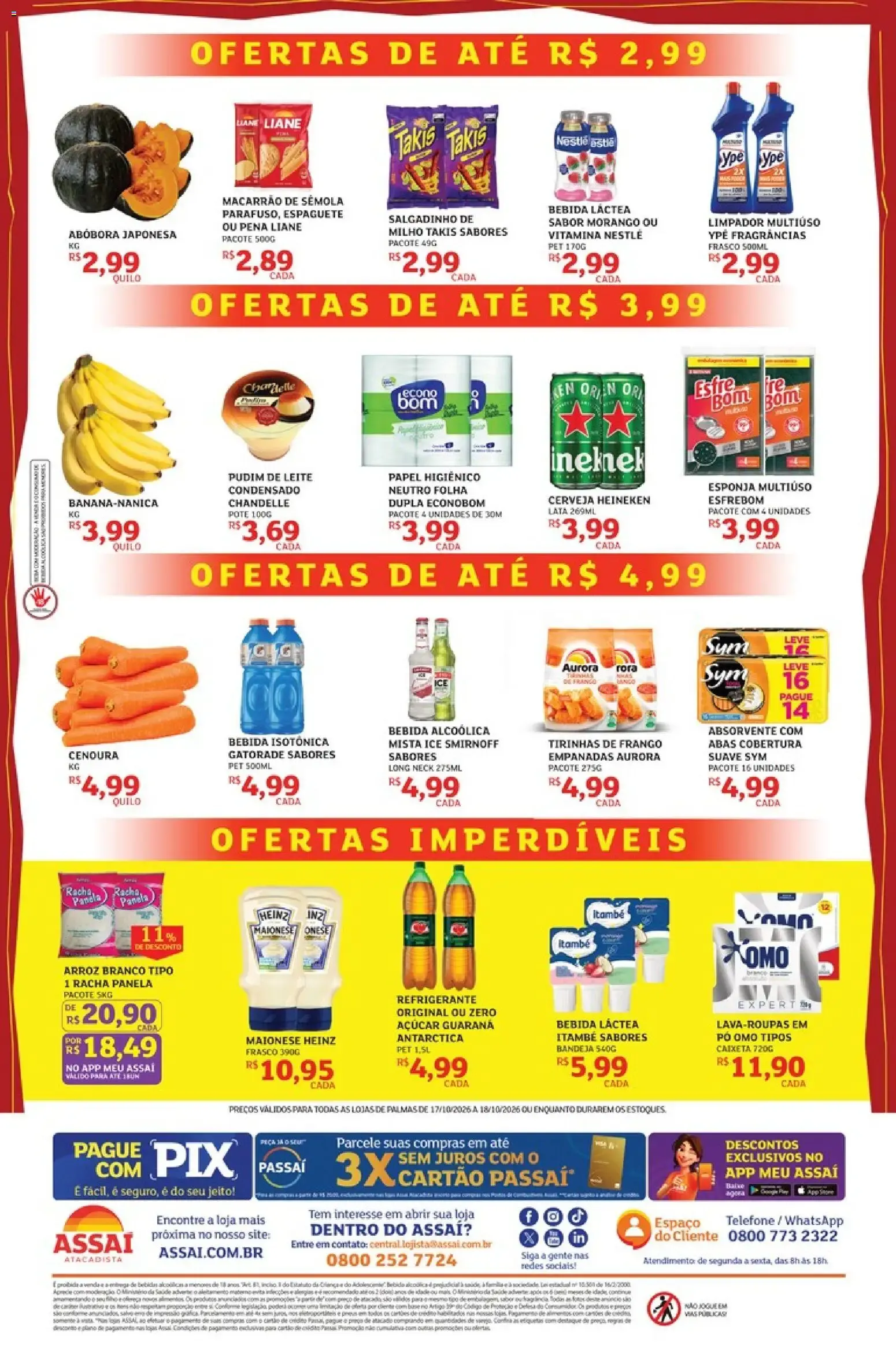 Encarte de Assaí Atacadista: Precinho Real e Ofertas até R$1,99 17 de outubro até 18 de outubro 2026 - Pagina 2