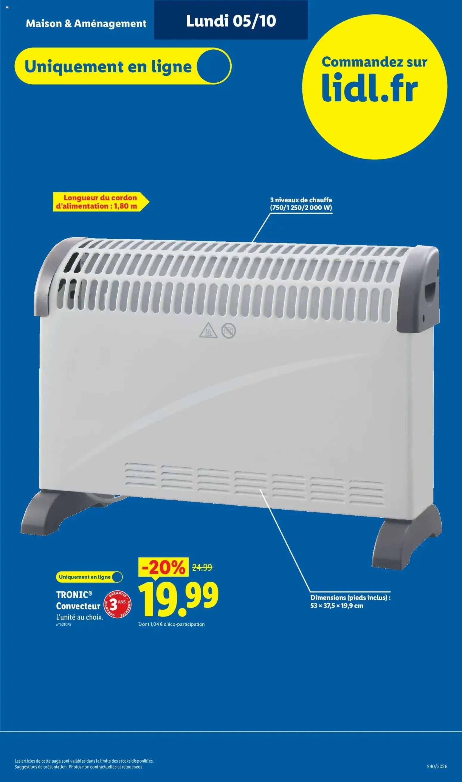 Catalogue LIDL du 01/10/2026 | Promo prospectus en ligne du 1 octobre au 7 octobre 2026 - Catalogue page 45