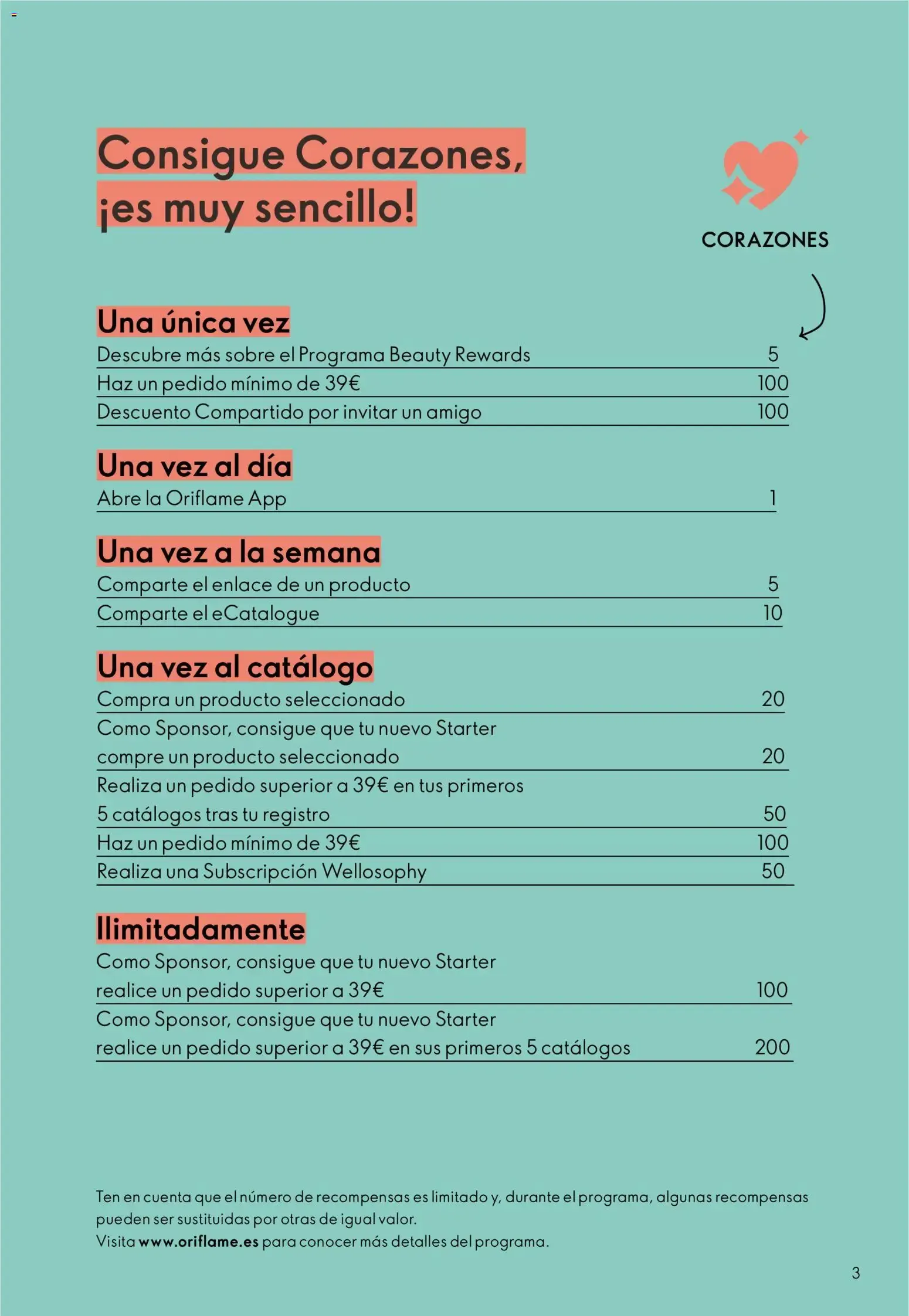 Catálogo de Oriflame Catálogo Beauty Rewards 08/06/2026 - 07/10/2026 8 de junio al 7 de octubre 2026 - Página 3