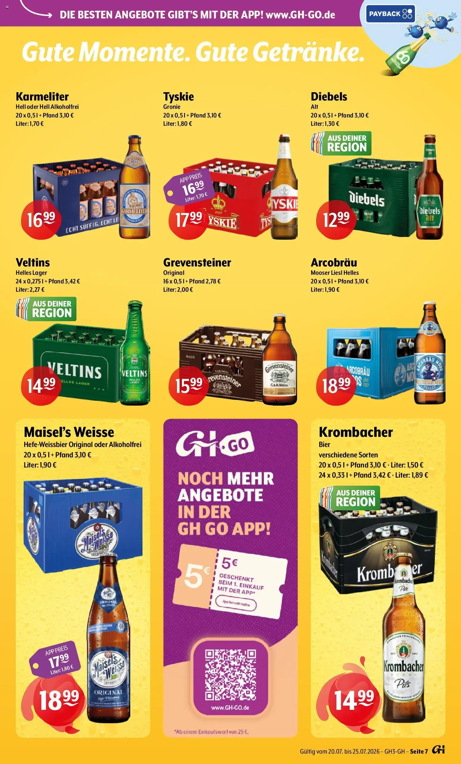 Trink und Spare Prospekt (ab 20.07.2026) zum Blättern von 20. Juli bis 25. Juli 2026 - Prospekt seite 7