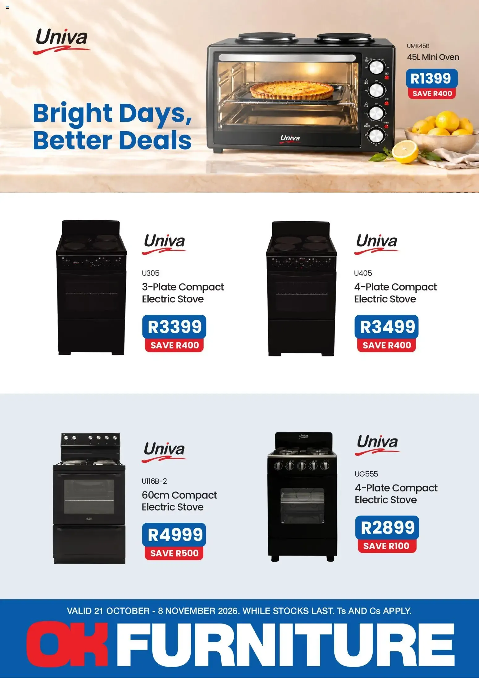 OK Furniture Catalogue Univa (21/10/2026 - 08/11/2026) Online from 21 October to 8 November 2026 - Catalogue Page 1
