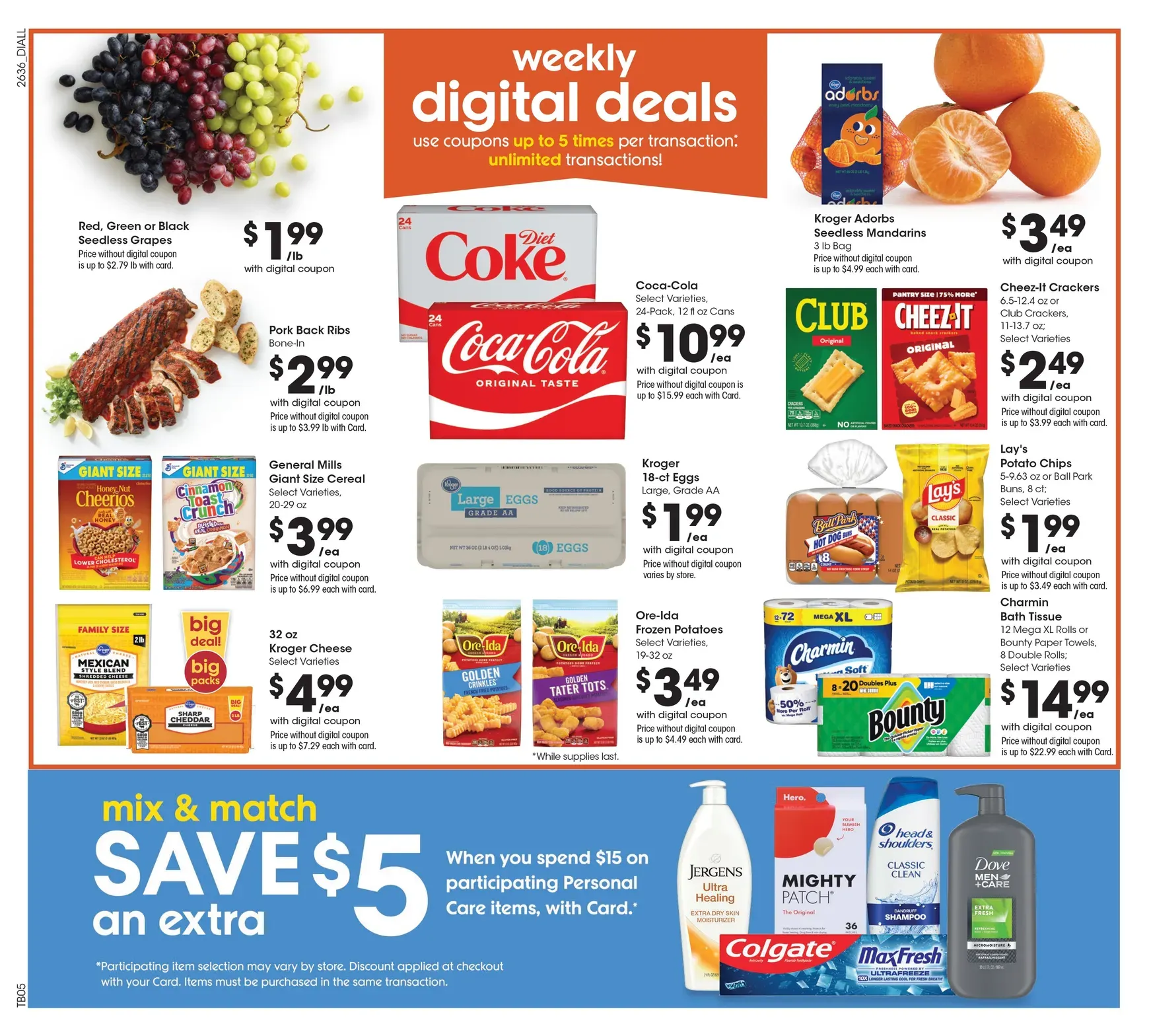 Weekly promotion Dillons: Ofertas en comestibles y 3 Day Sale spanning from October 7 to October 13 2026 - Page 2 for Catalogue 365