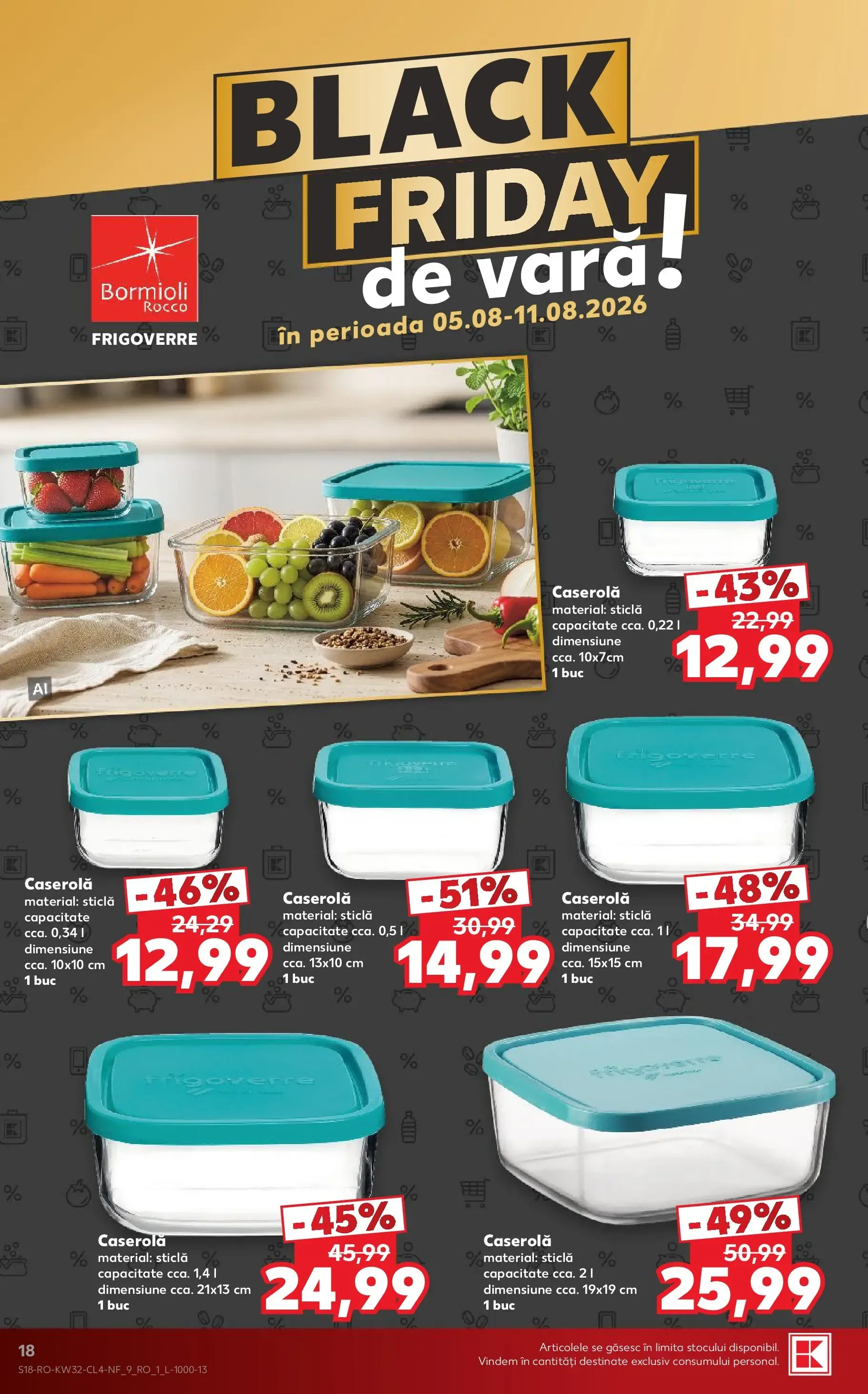Catalog Kaufland Black Friday de Vară de la 5 august până la 11 august 2026 - Revista Pagina 18