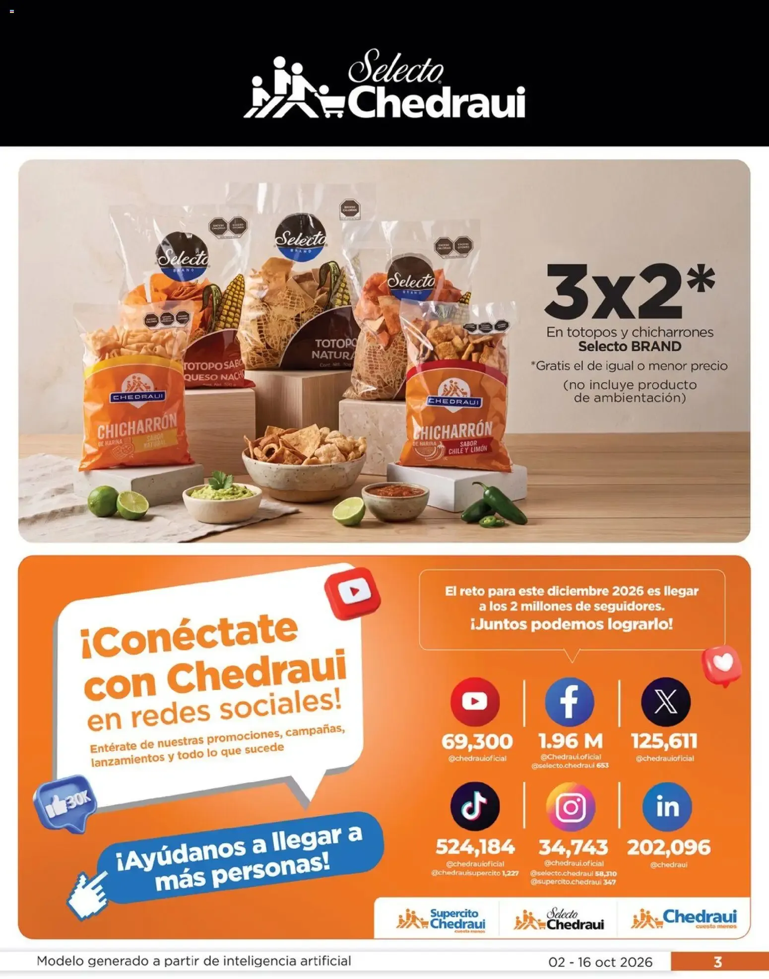 Catálogo de Chedraui folleto Llevarte más cuesta menos (02/10/2026 - 16/10/2026) - catálogo en línea 2 de octubre al 16 de octubre 2026 - Pagina 3