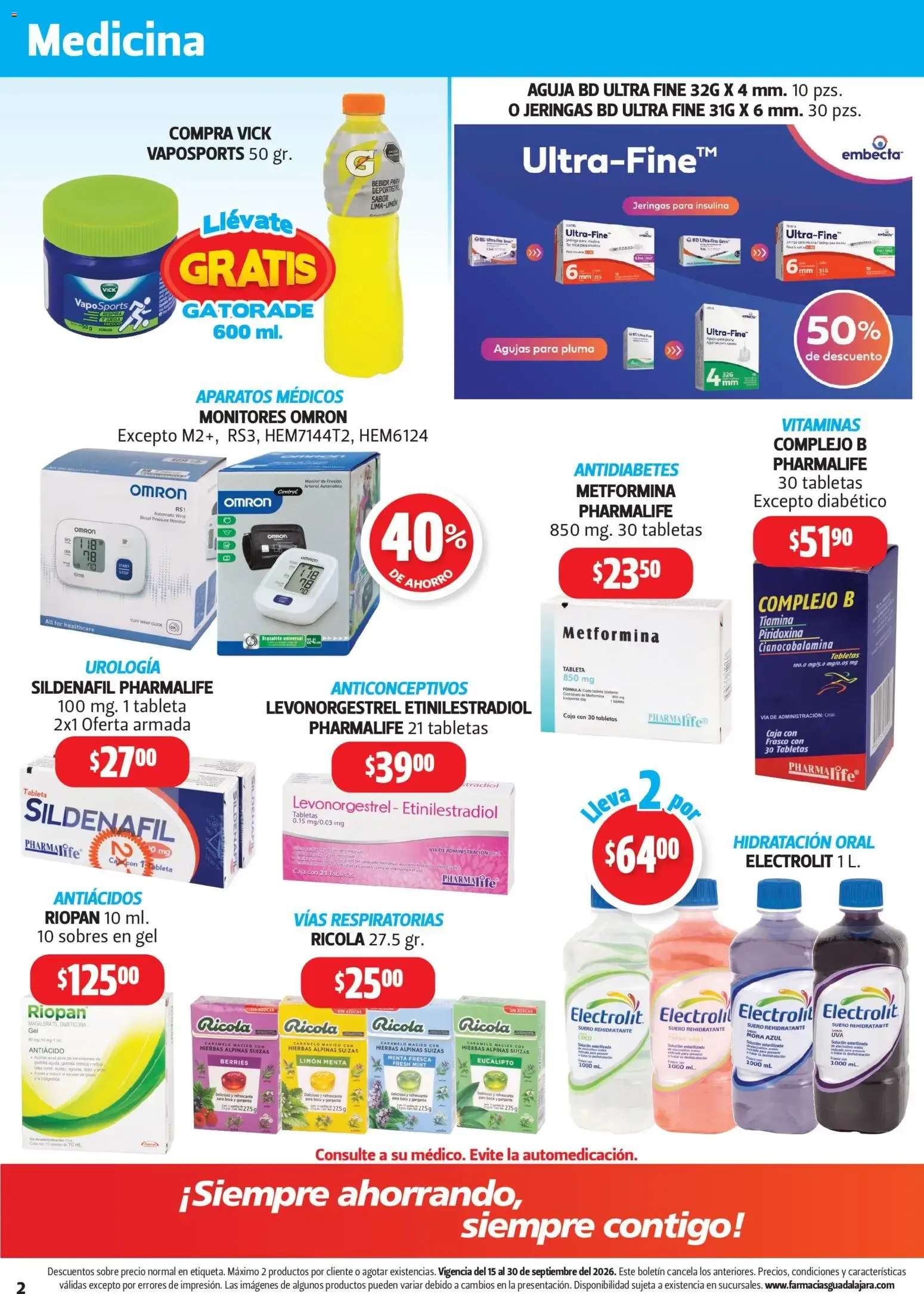Catálogo de Farmacia Guadalajara catálogo (15/09/2026 - 30/09/2026) - catálogo en línea 15 de septiembre al 30 de septiembre 2026 - Pagina 2