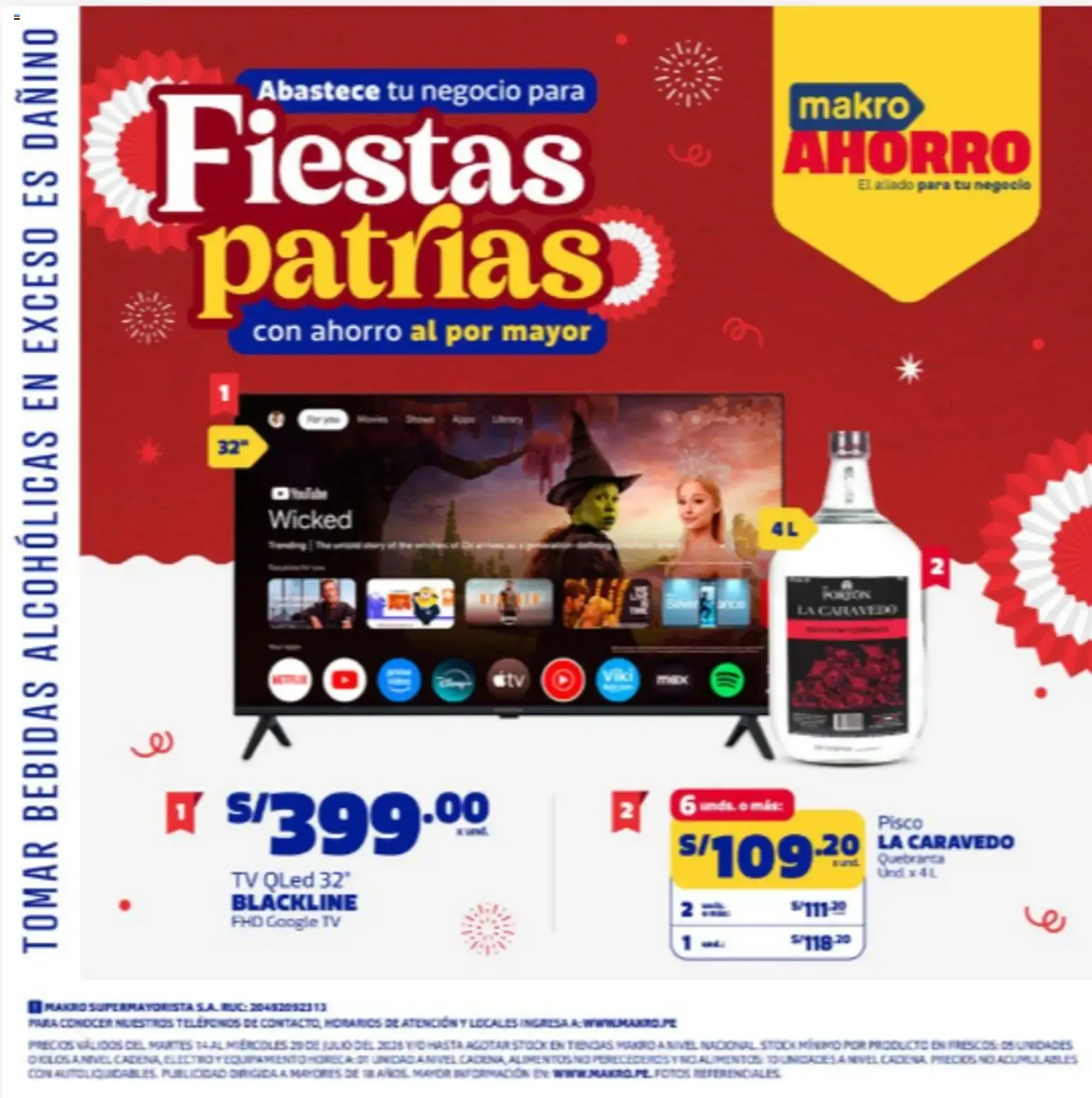 Catalogo de Catálogo Makro - Esp Fiestas Patrias VIG online del 14/07/2026 14 de julio al 29 de julio 2026 - Pag 1