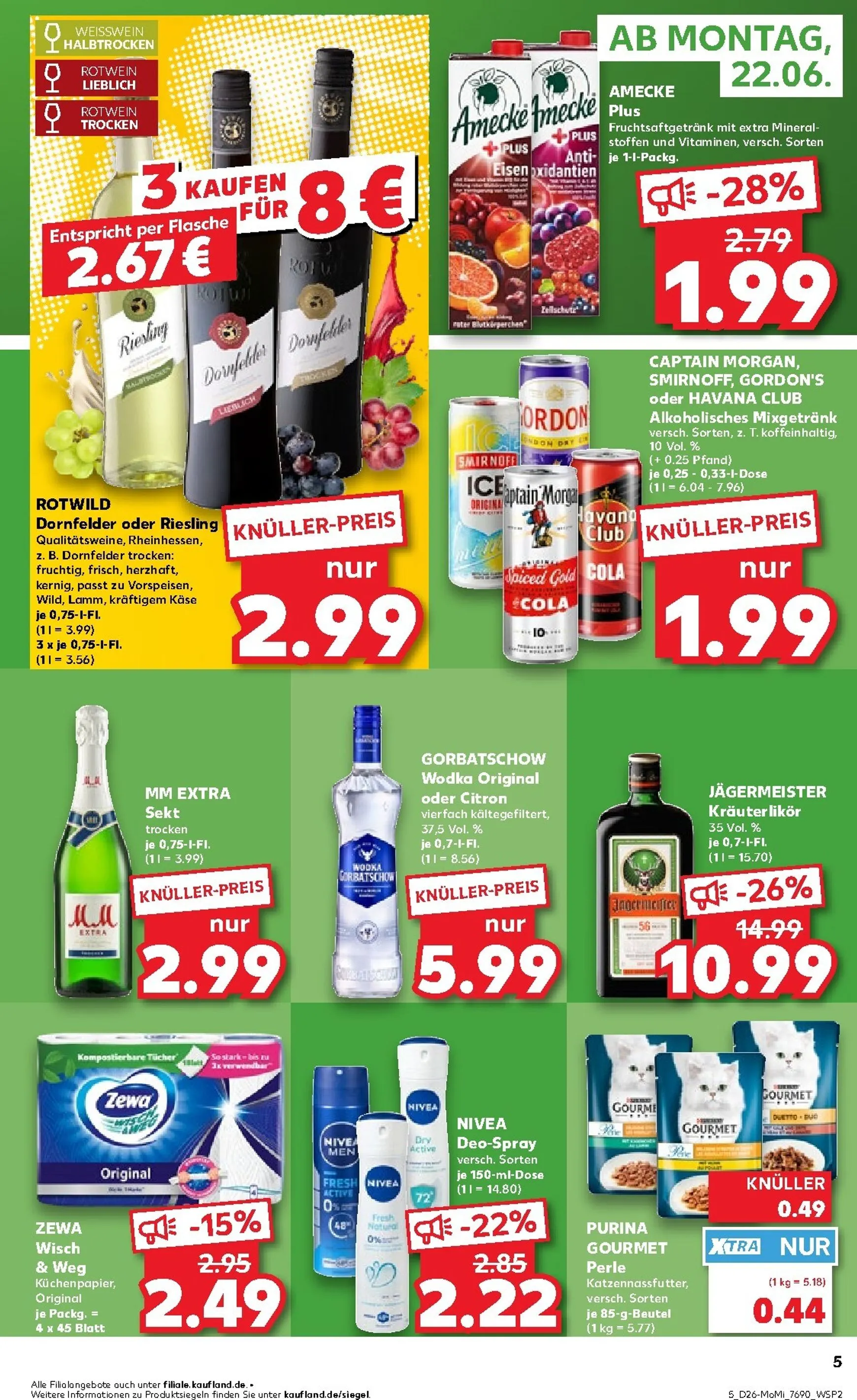 Kaufland - Angebote ab Montag Prospekt – von Montag 22.06.2026 bis Mittwoch 24.06.2026 von 22. Juni bis 24. Juni 2026 - Prospekt seite 5