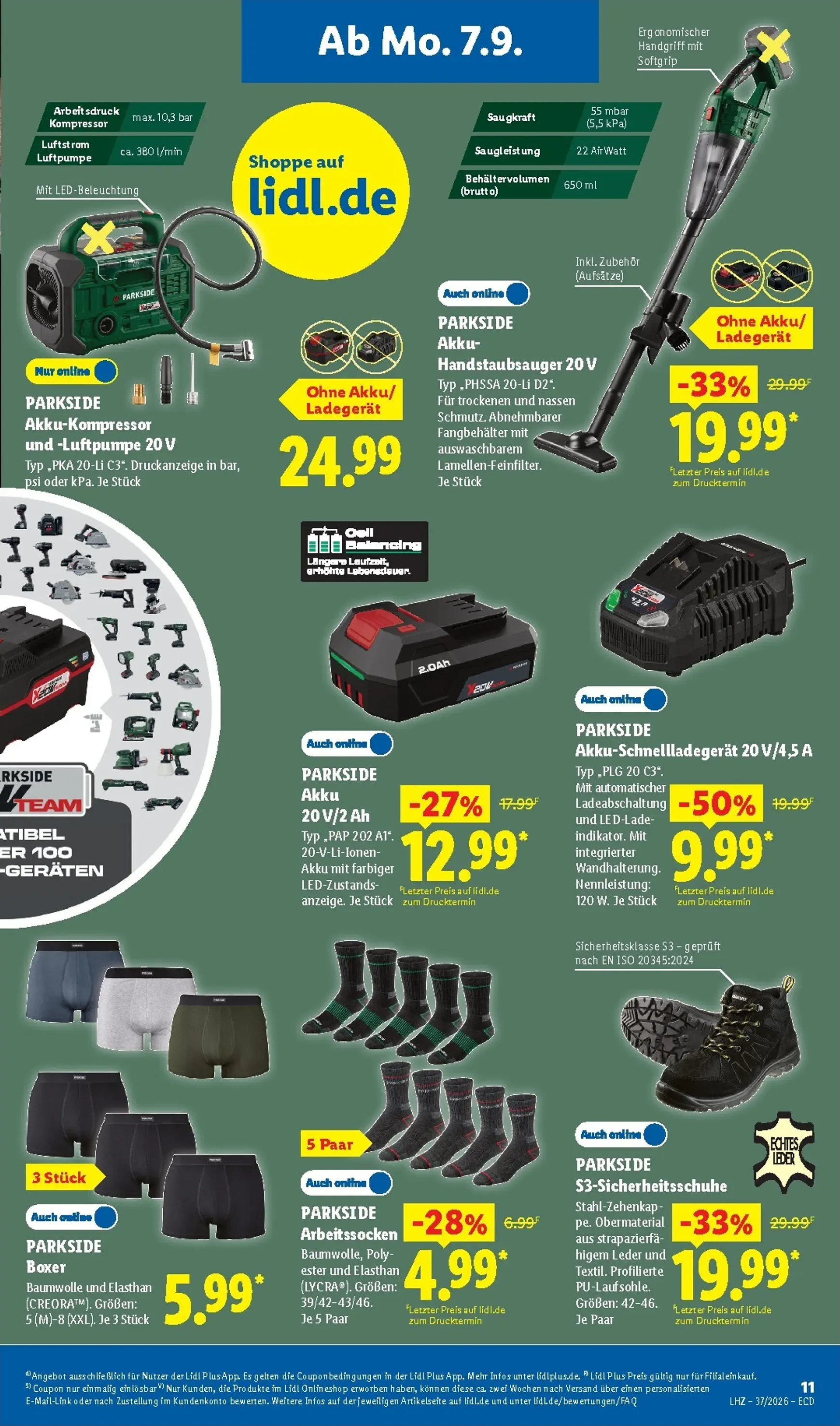 Lidl - Nonfood Prospekt nächste Woche – von Montag 07.09.2026 bis Samstag 12.09.2026 von 7. September bis 12. September 2026 - Prospekt seite 7
