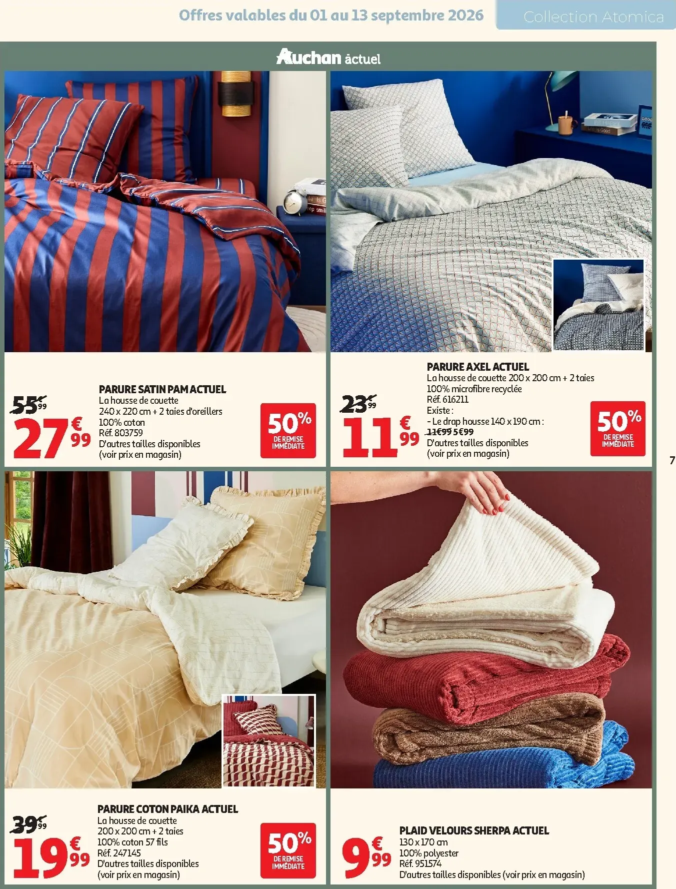 Current Auchan - Inspiration déco leaflet valid from du mardi 01/09/2026 to du dimanche 01/11/2026 du 1 septembre au 1 novembre 2026 - Catalogue page 7