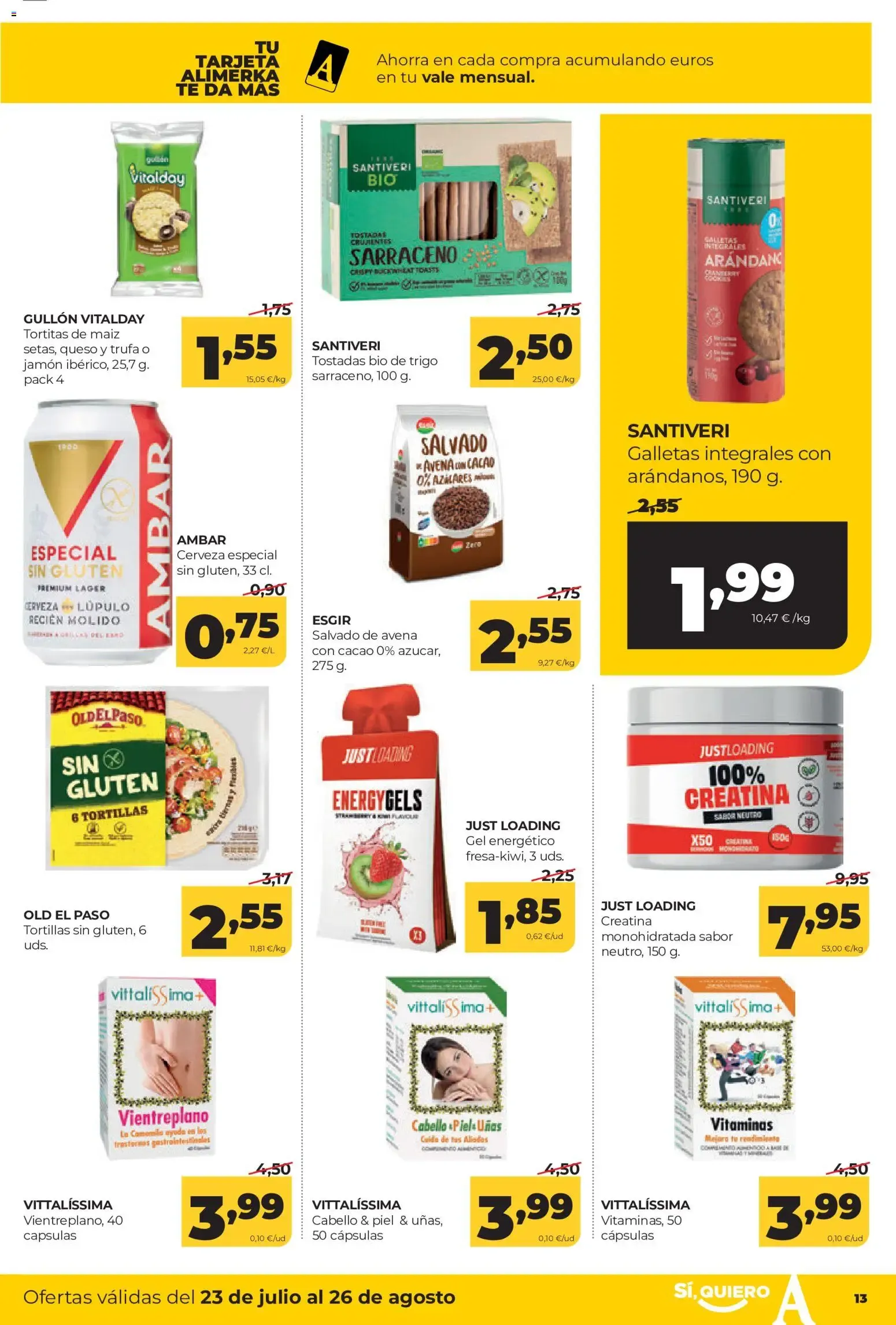 Catálogo de Alimerka folleto Asturias del 23/07/2026 | Catálogo 23 de julio al 26 de agosto 2026 - Página 13
