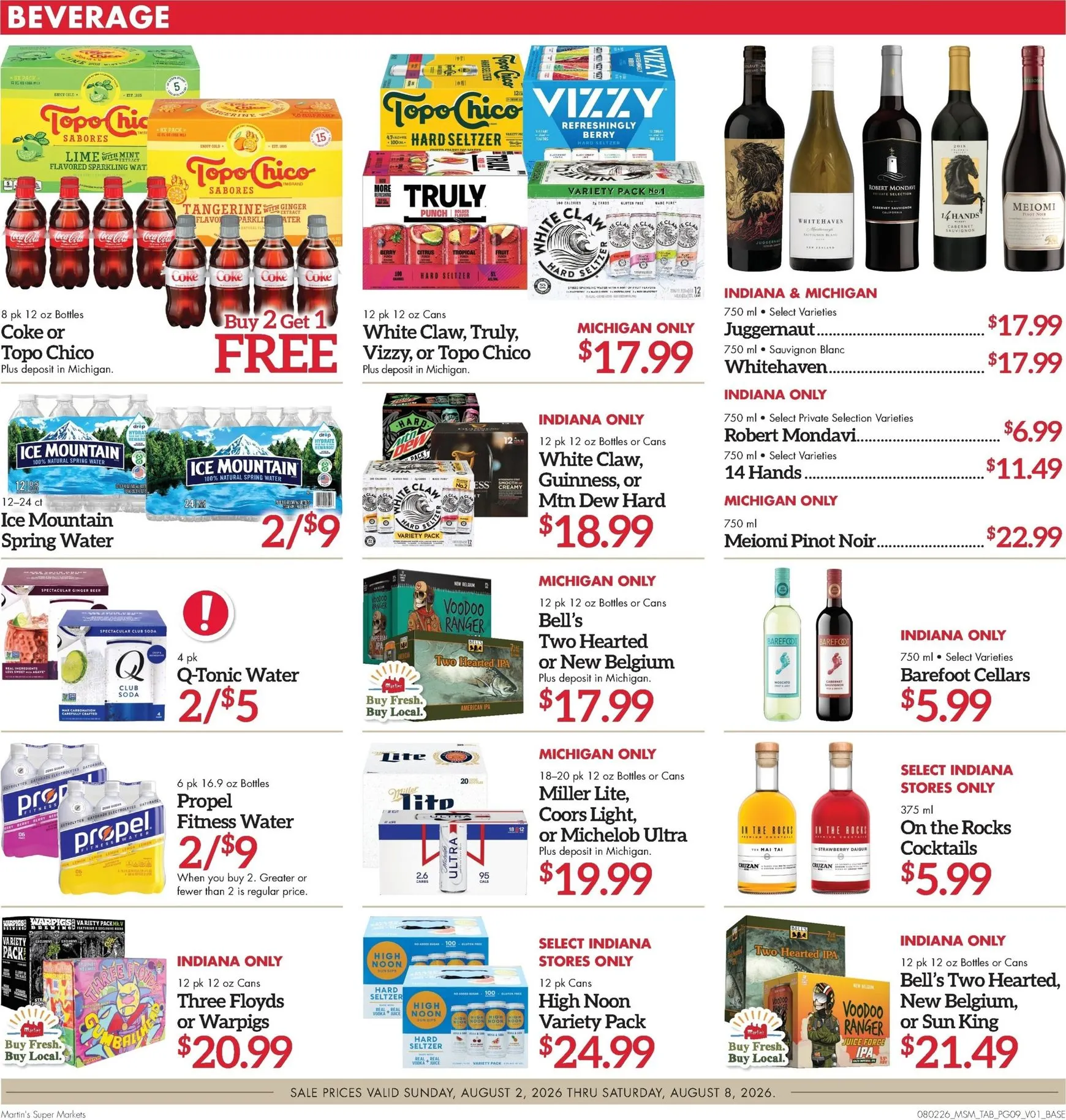 Weekly ad Current Martin's Super Markets leaflet valid from Sunday 08/02/2026 to Saturday 08/08/2026 from August 2 to August 8 2026 - Page 9