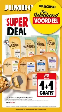 Jumbo: Super Deal - Fijn Weekend Voordeel van 7 oktober tot 13 oktober 2026 - Folder pagina 1