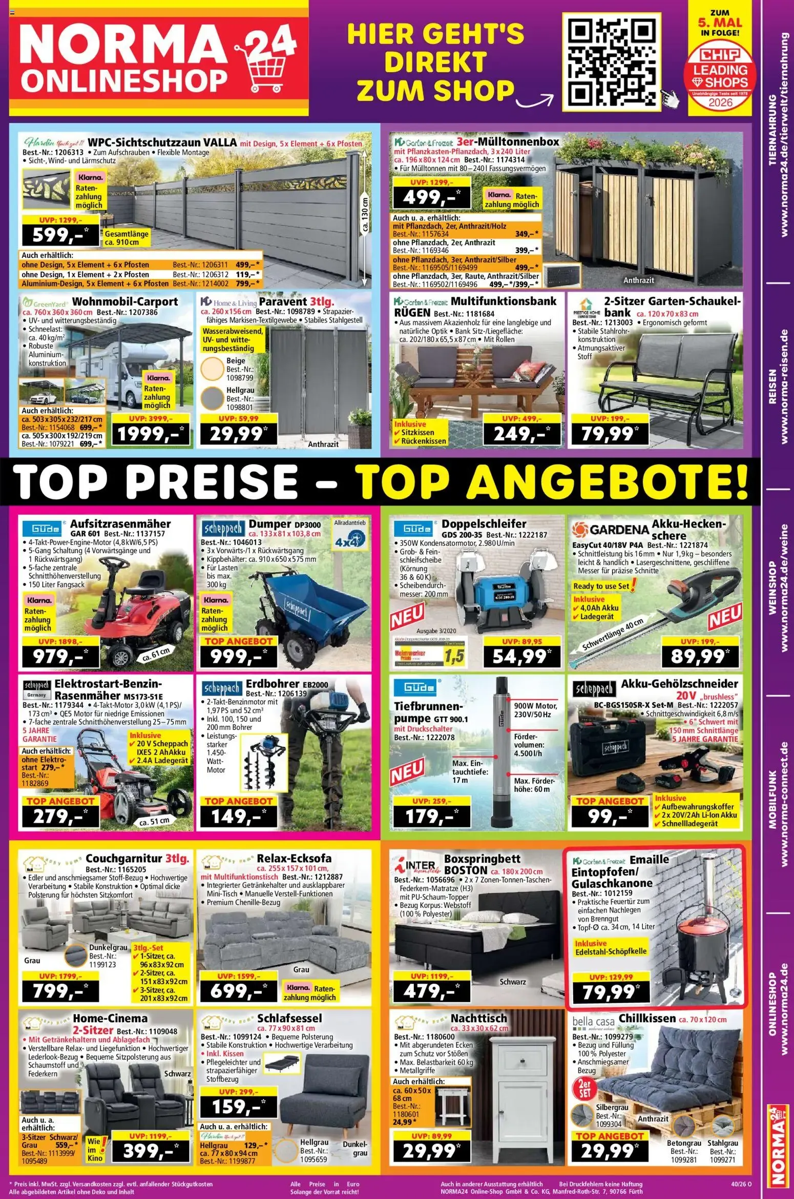 NORMA - Mehr fürs Geld von 28. September bis 4. Oktober 2026 - Prospekt seite 19