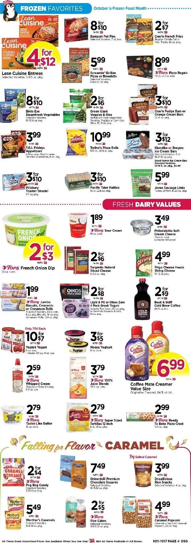 Weekly ad Current Tops Markets leaflet valid from Sunday 10/11/2026 to Saturday 10/17/2026 from October 11 to October 17 2026 - Page 4