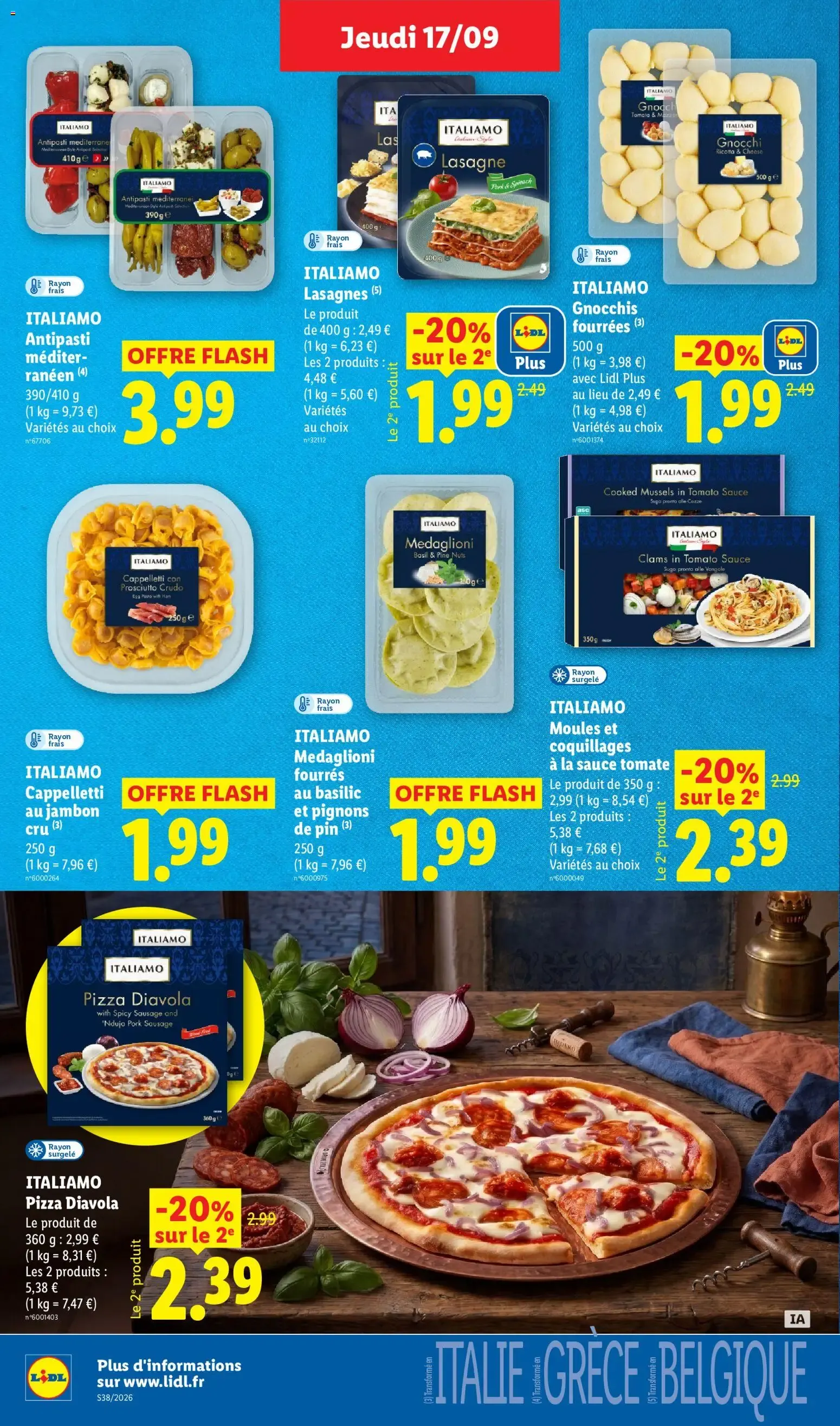 Lidl: Cap sur l'Italie! du 17 septembre au 23 septembre 2026 - Catalogue page 20