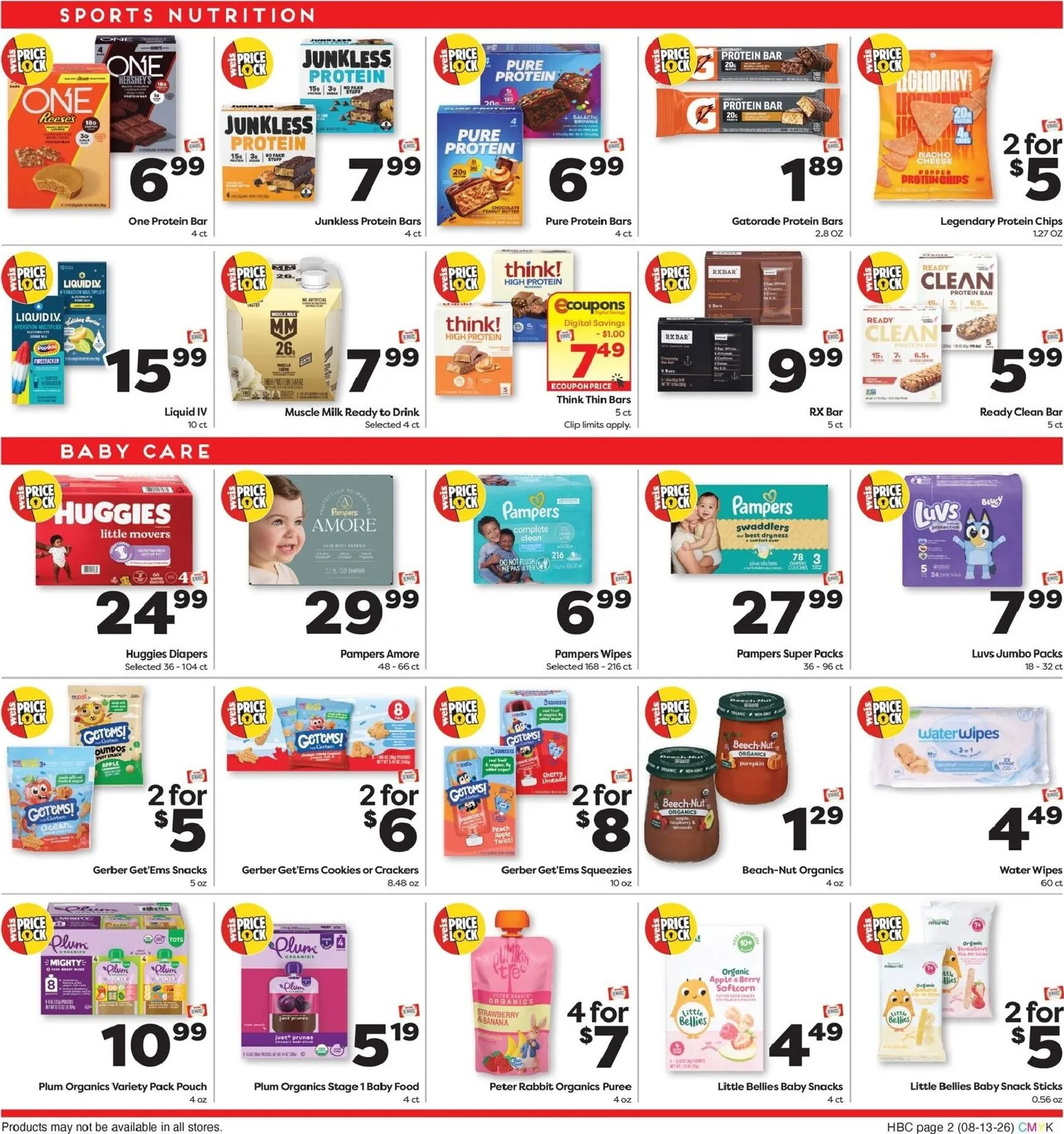 Weekly ad Current Weis Markets - Extended Savings leaflet valid from Thursday 08/13/2026 to Wednesday 09/09/2026 from August 13 to September 9 2026 - Page 2
