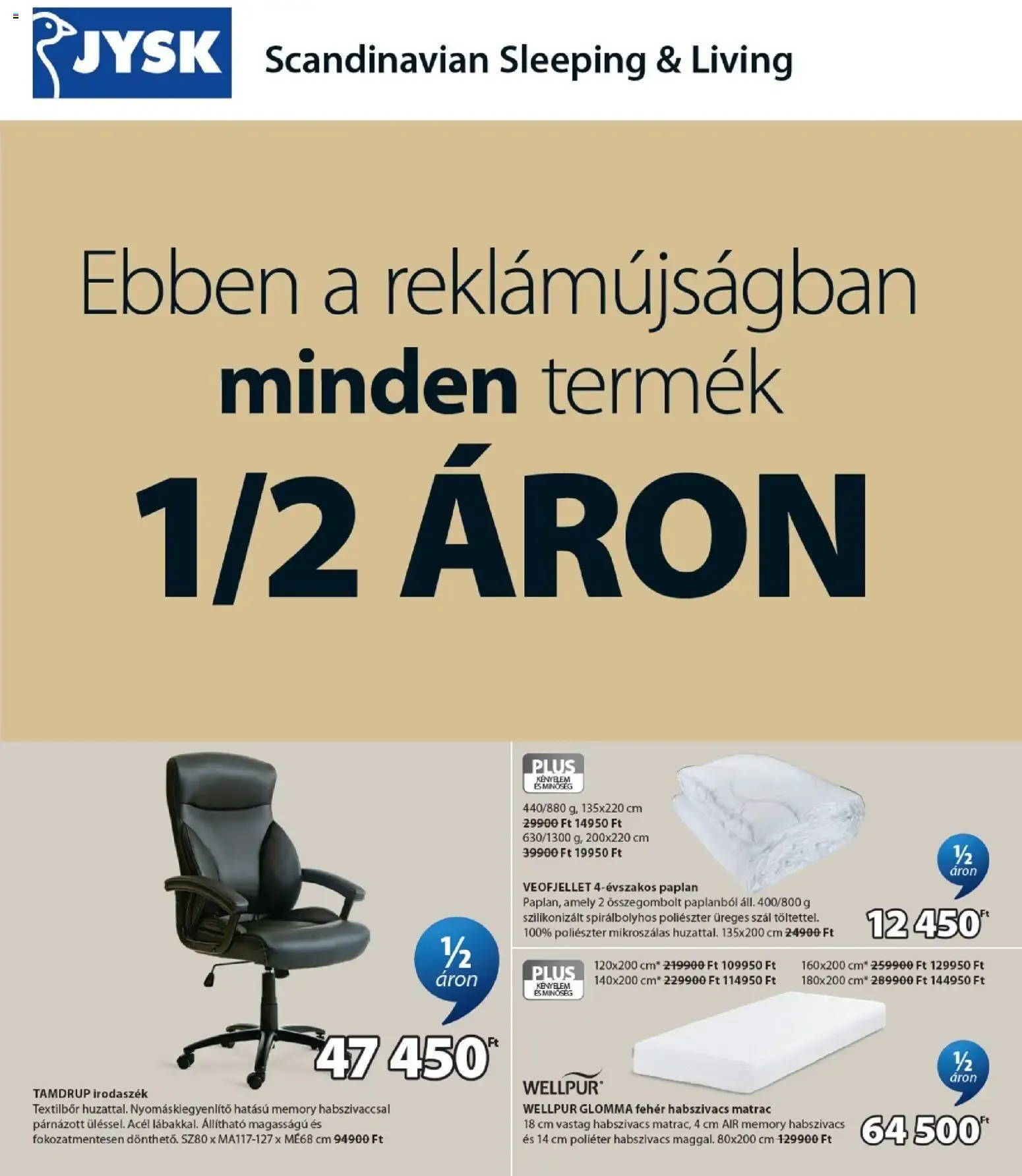 Katalógus JYSK: Todos los productos a 1/2 precio július 15.-tól július 28.-ig 2026. - Oldal 1